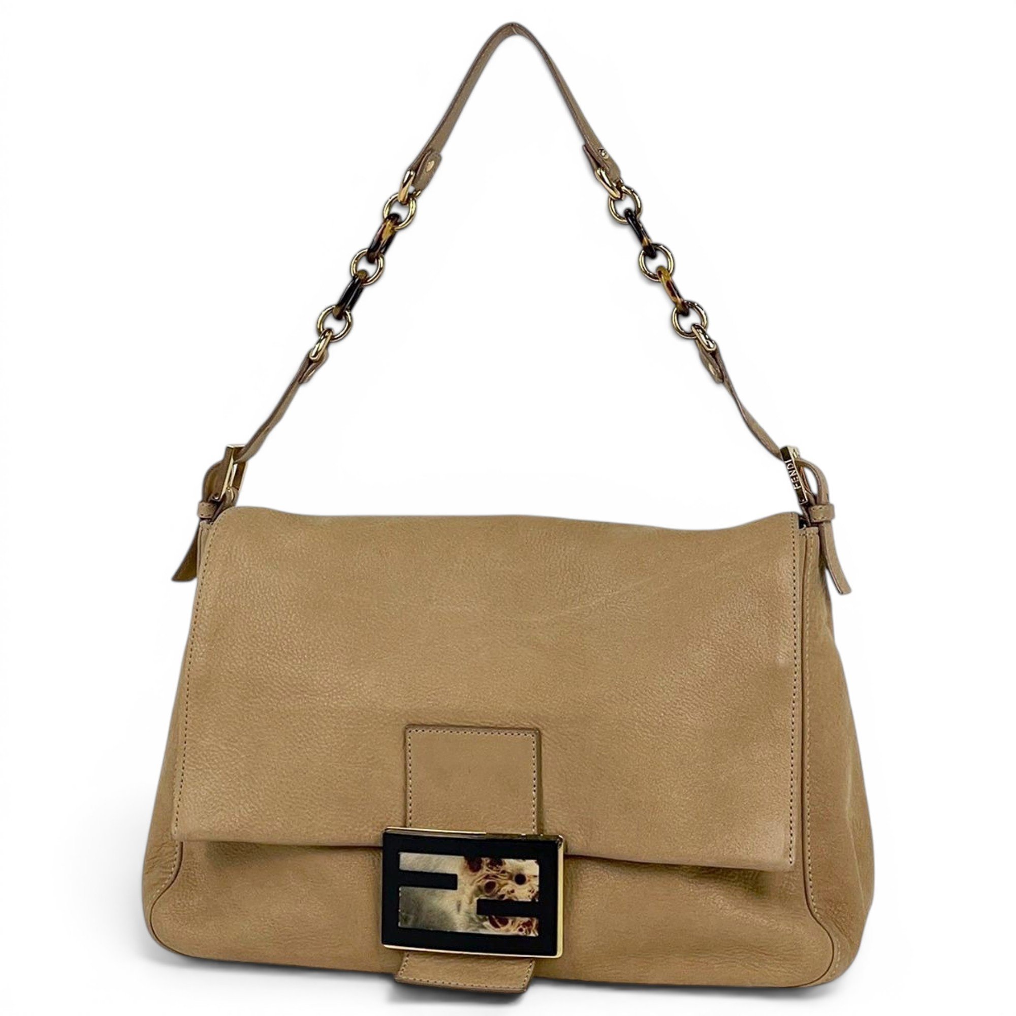 Baguette leather handbag