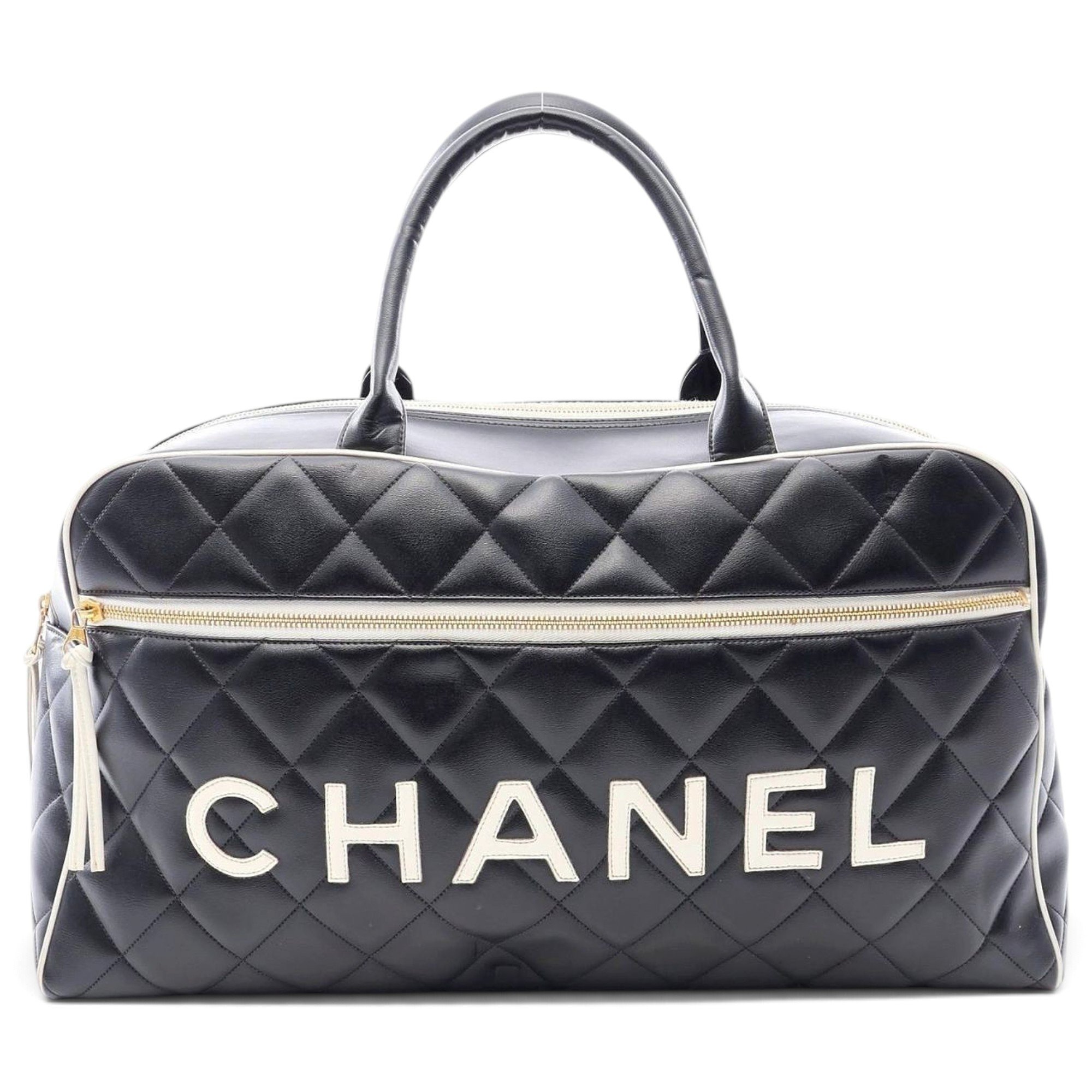 Leather travel bag