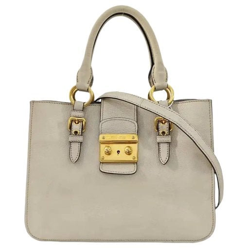 Madras leather handbag