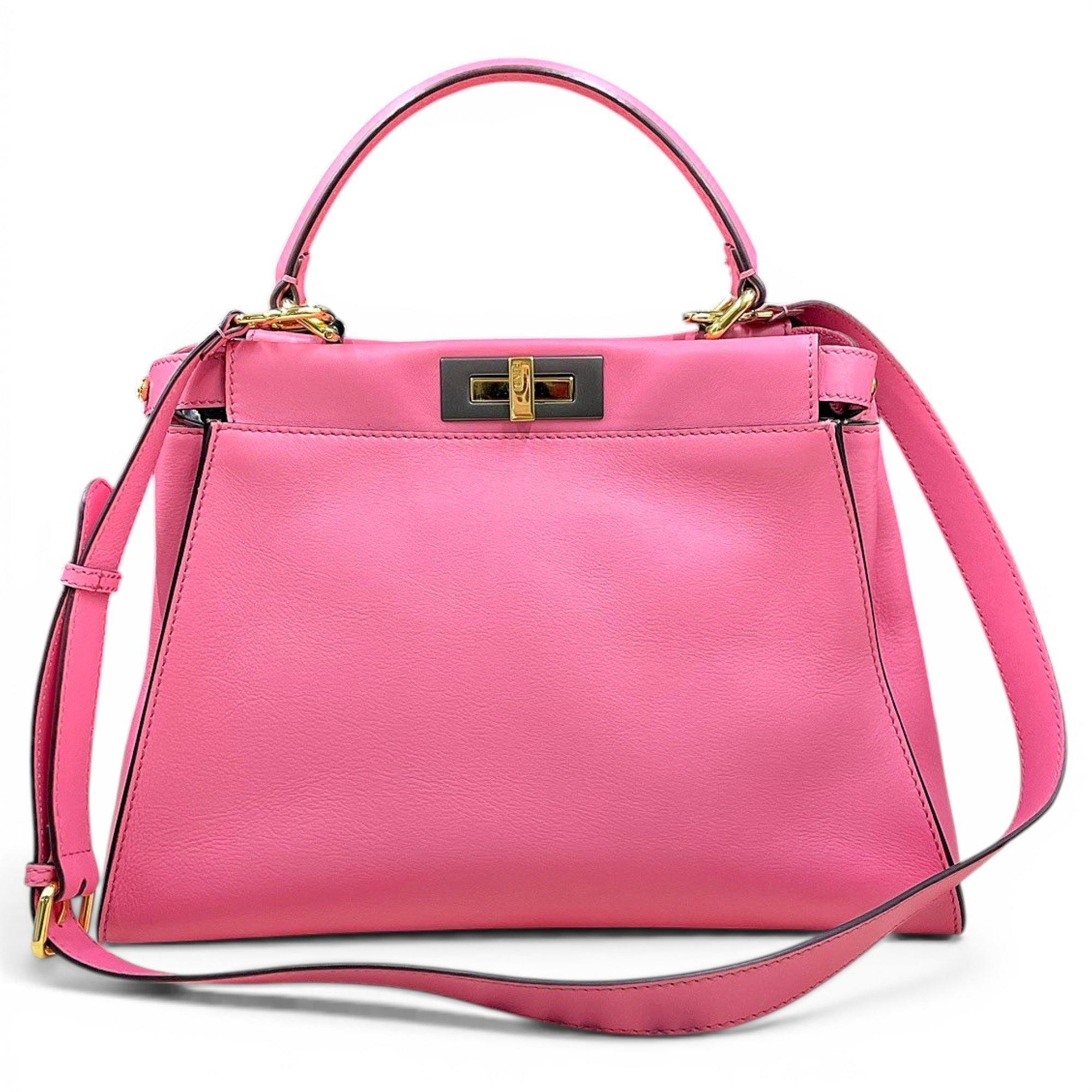 Peekaboo leather handbag