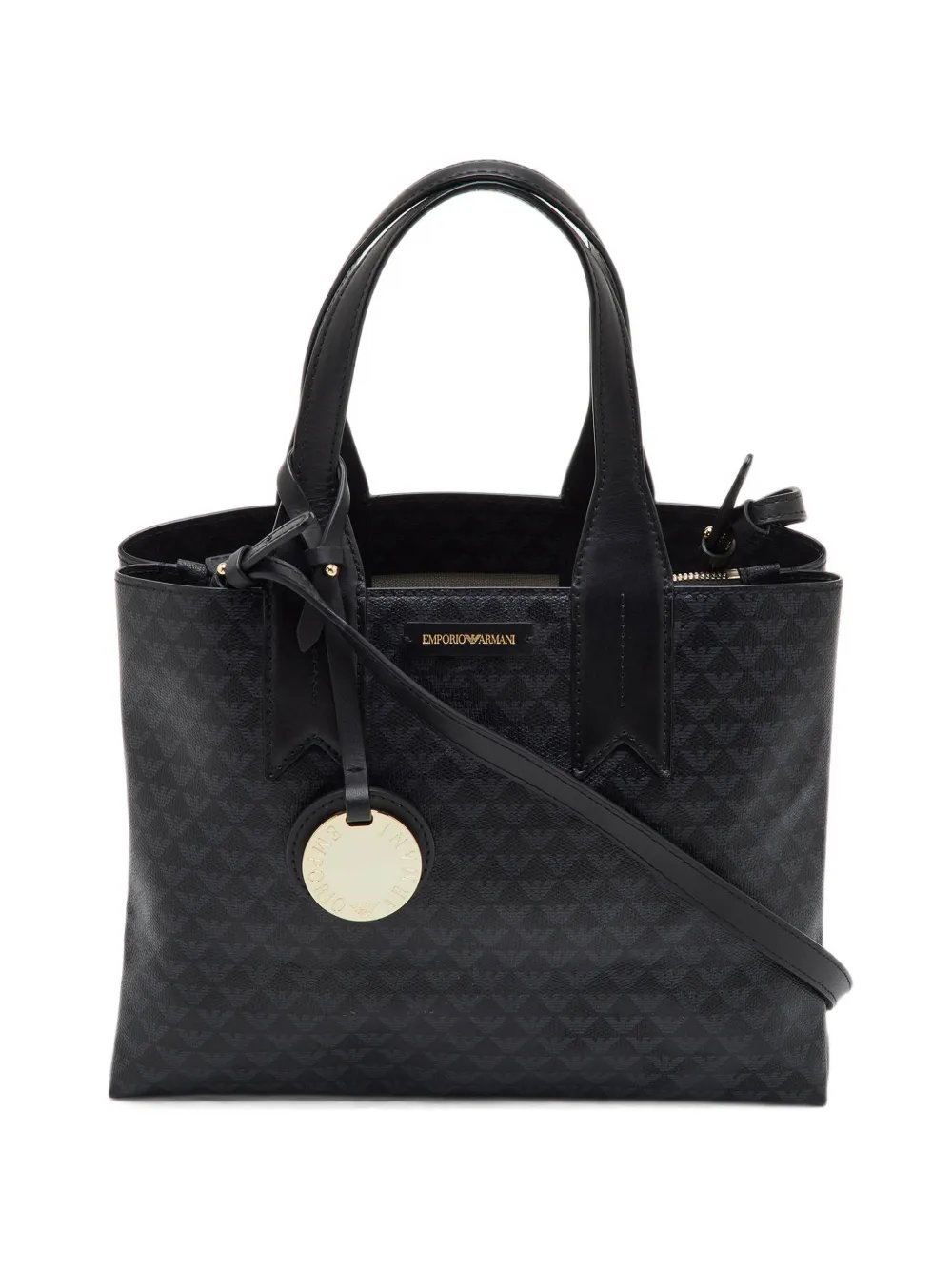 Emporio Armani logo-charm tote bag
