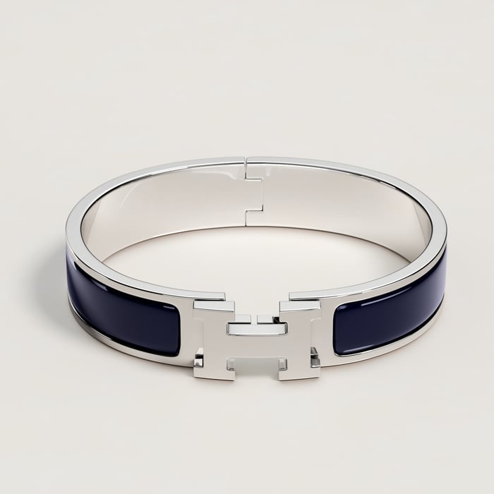 Bleu Abysse Clic H Bracelet