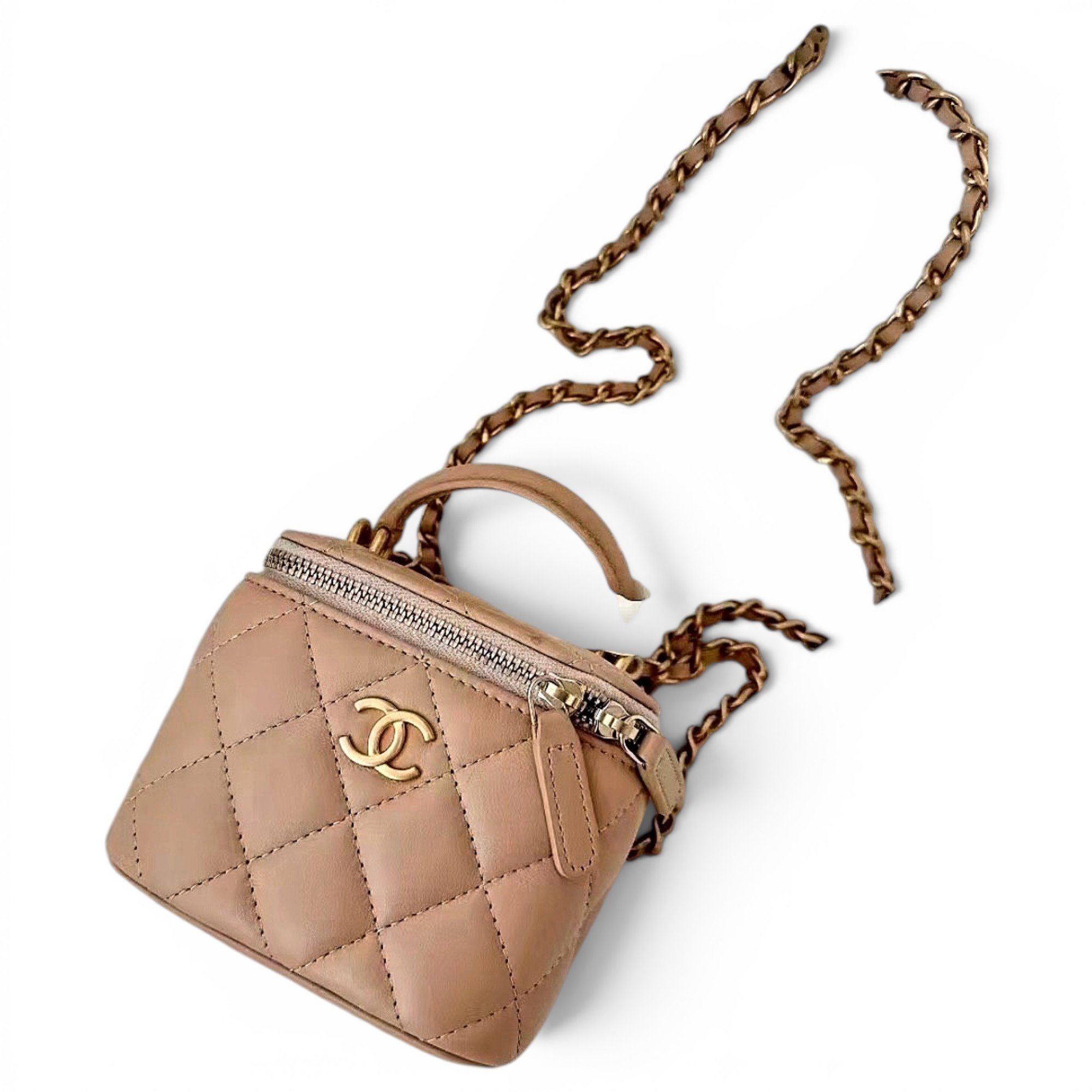 Trendy CC Vanity leather mini bag