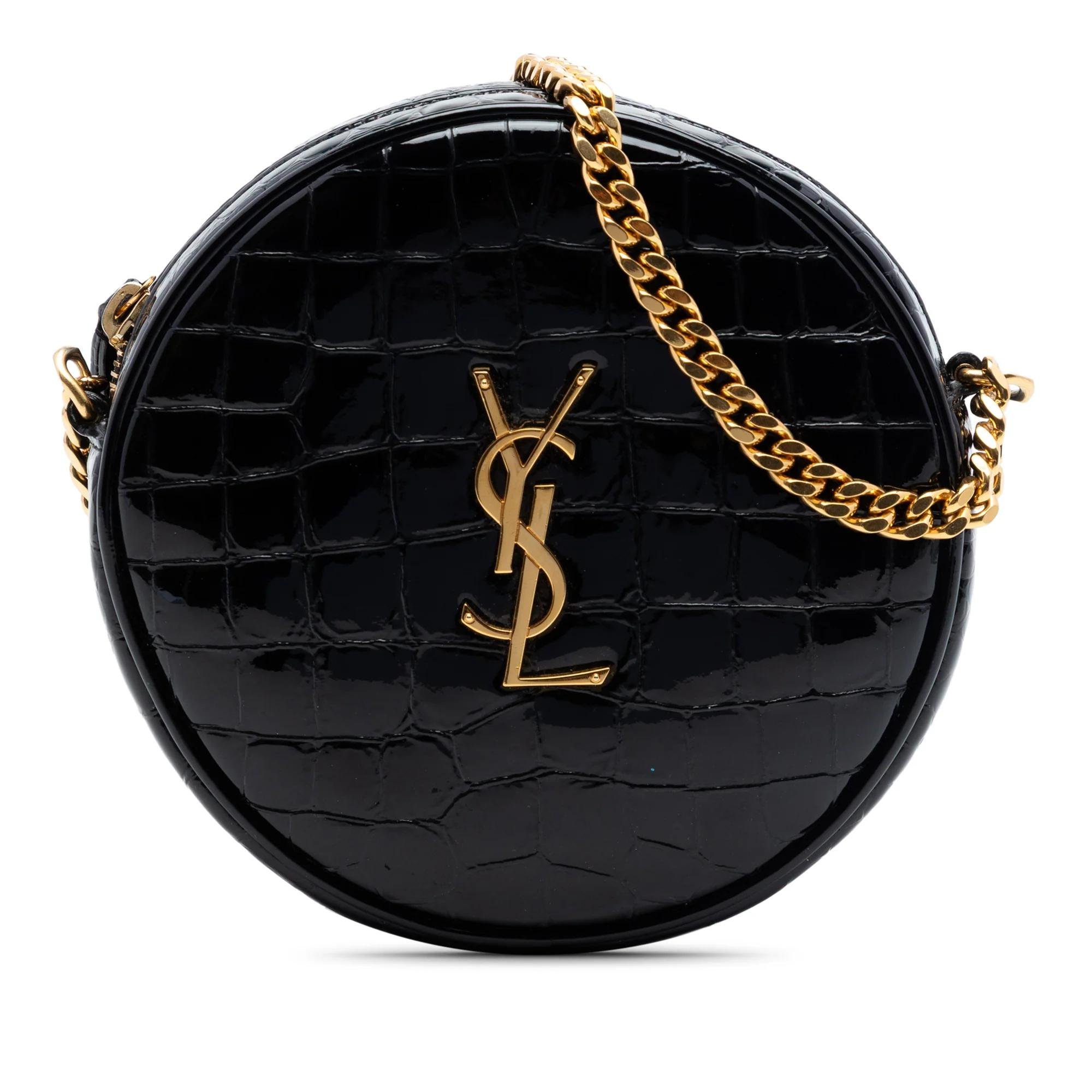 Vinyle patent leather handbag