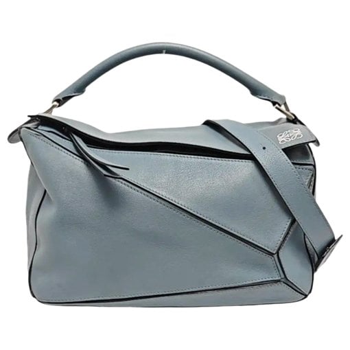 Puzzle leather handbag