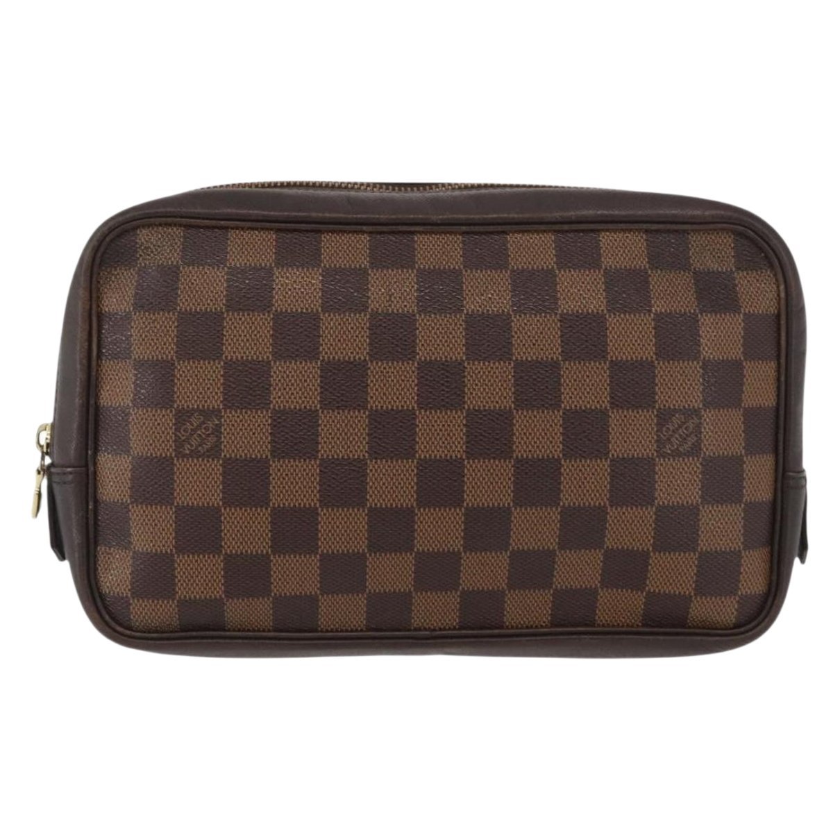 Leather clutch bag