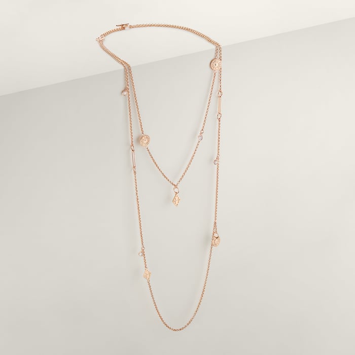 Sans Coloris Hermès Ex-libris Long Necklace