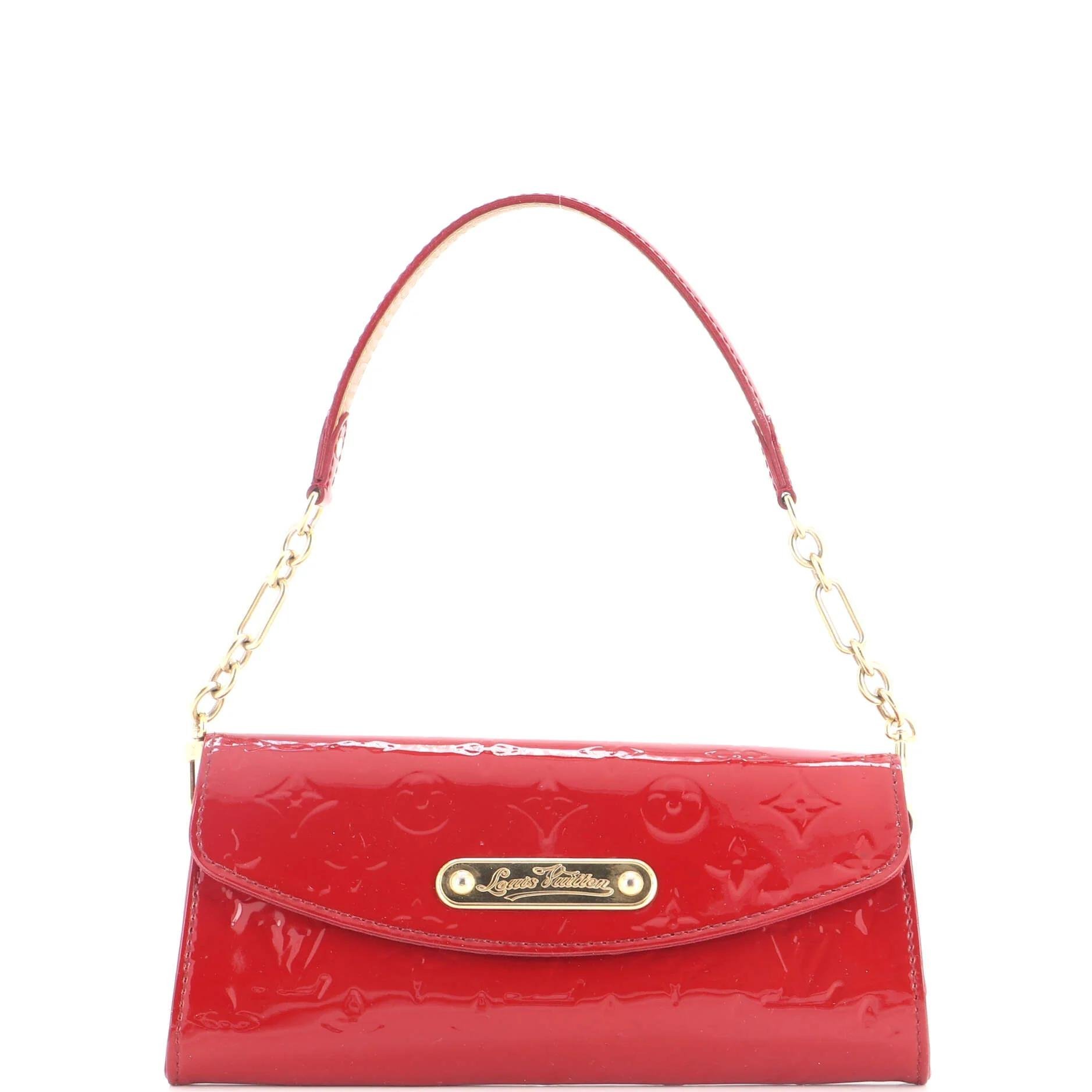 Patent leather clutch bag
