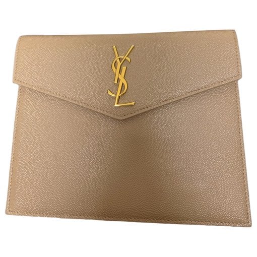 Uptown leather clutch bag