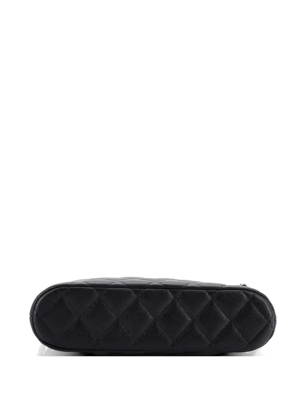 CC Dome Zip Clutch with Chain Quilted Caviar Small shoulder bag