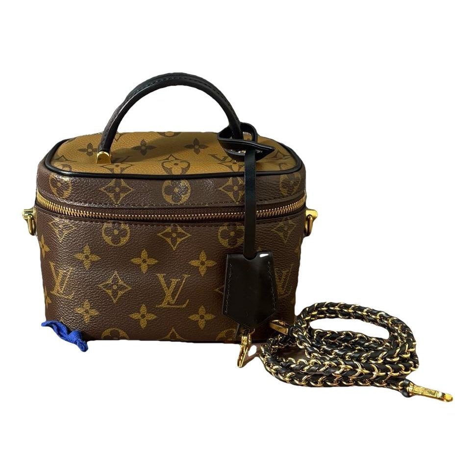 Vanity leather handbag