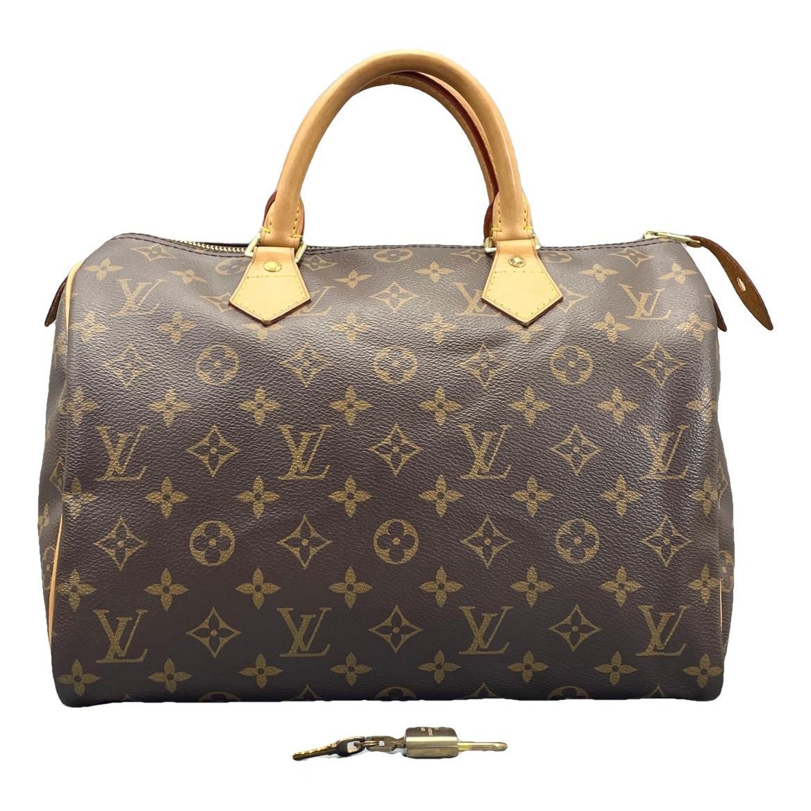 Speedy leather handbag