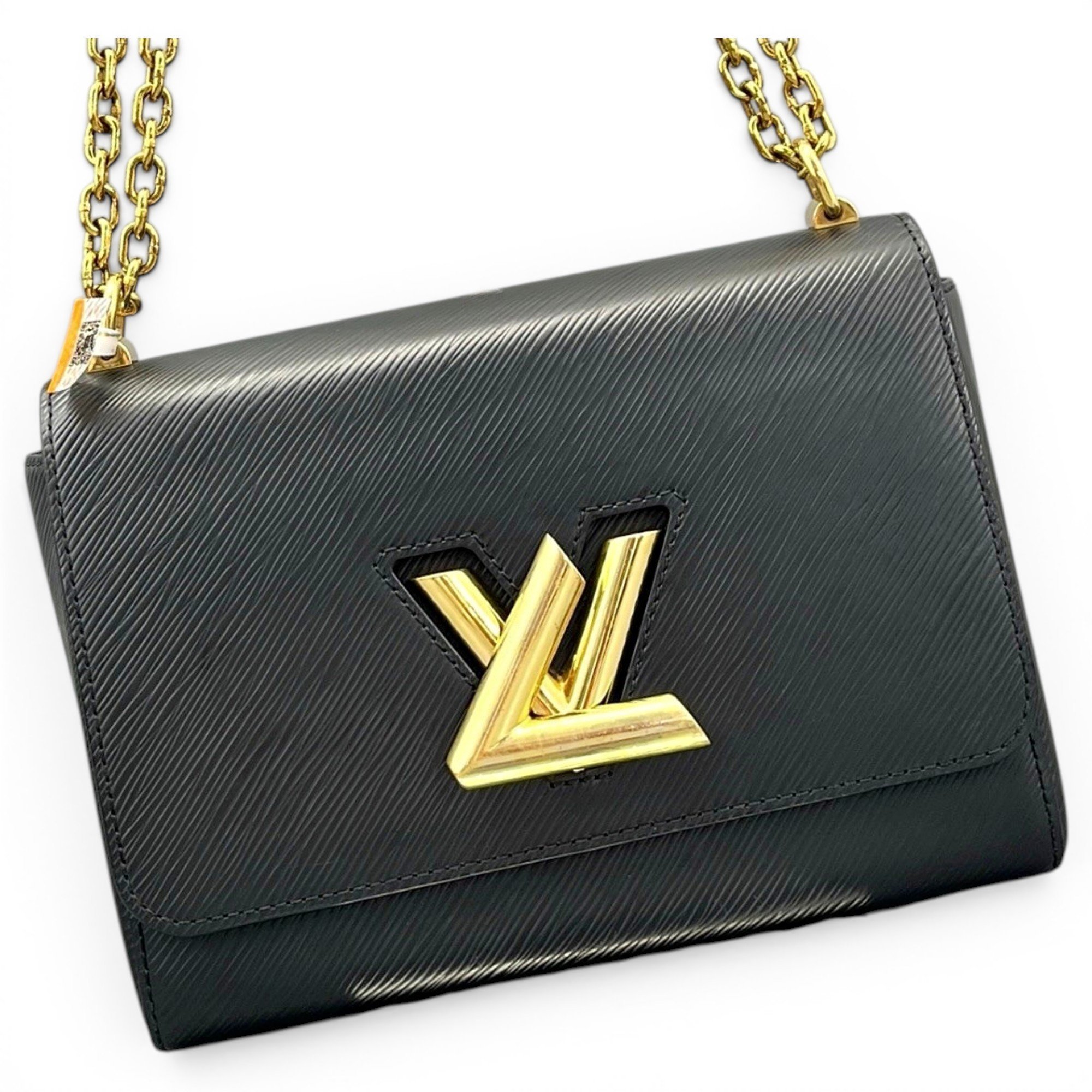 Twist leather handbag