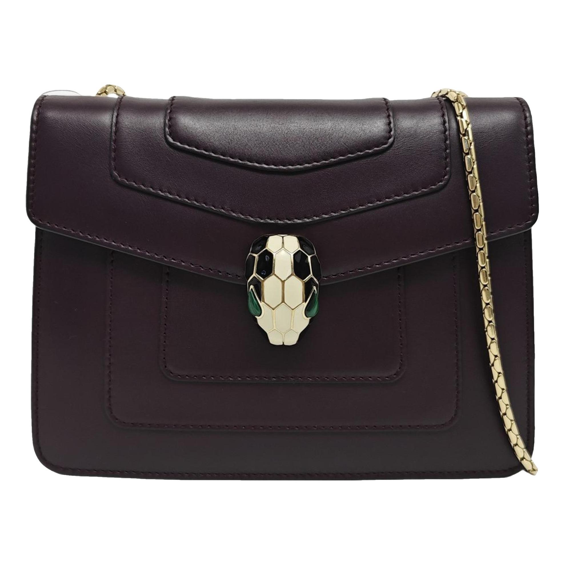 Serpenti leather crossbody bag