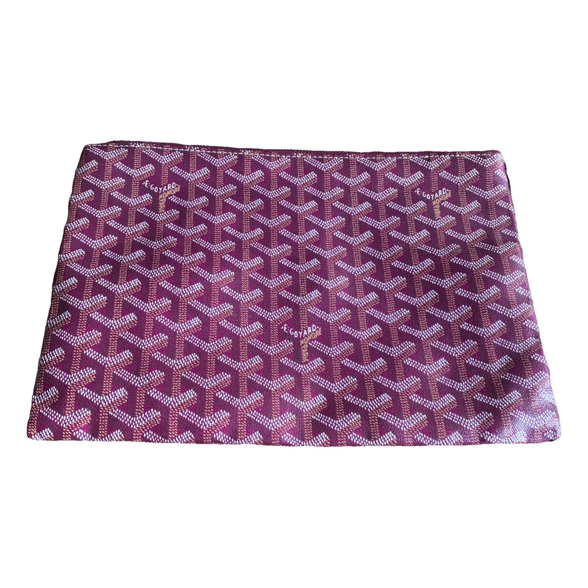 Leather clutch bag