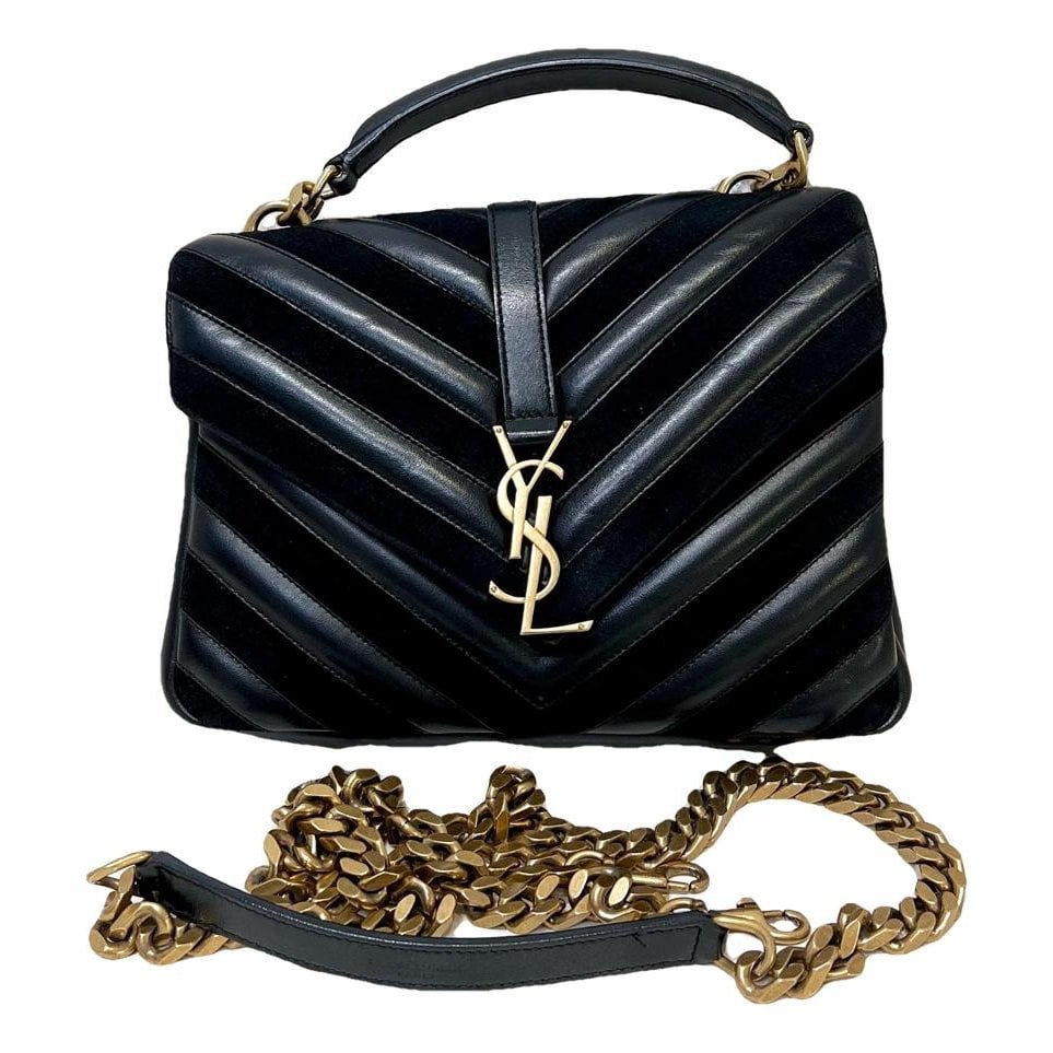 Collége monogramme leather handbag