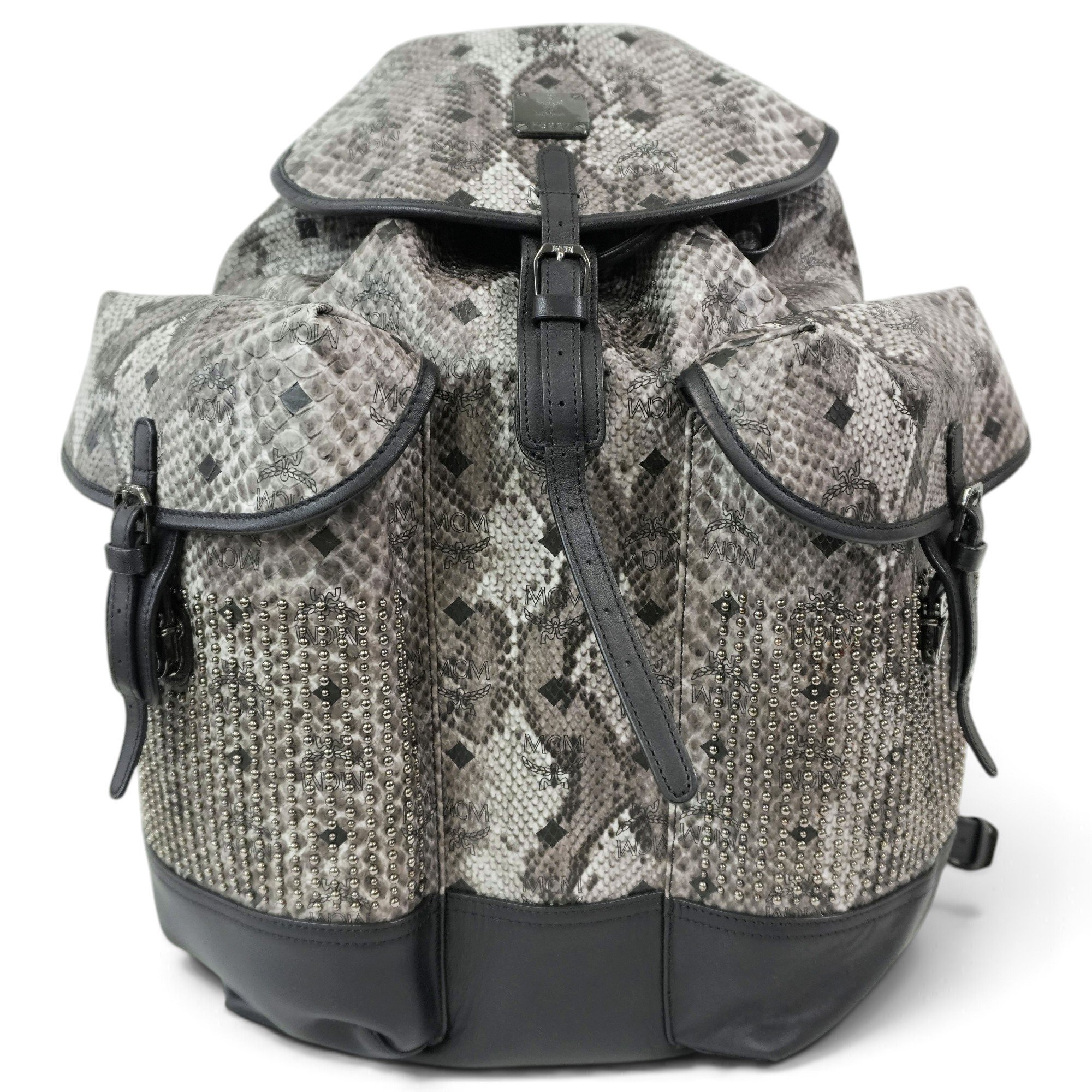 Leather backpack