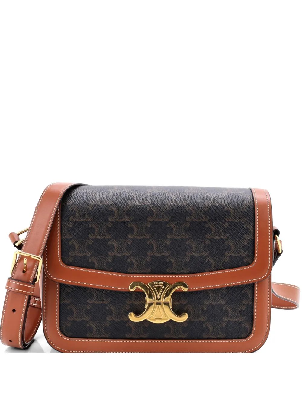 Triomphe Triomphe Coated Canvas Medium shoulder bag