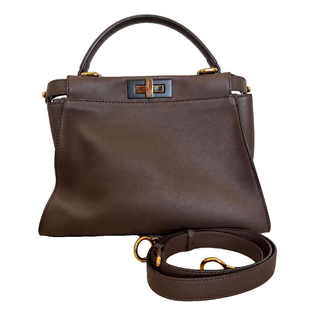 Peekaboo leather handbag