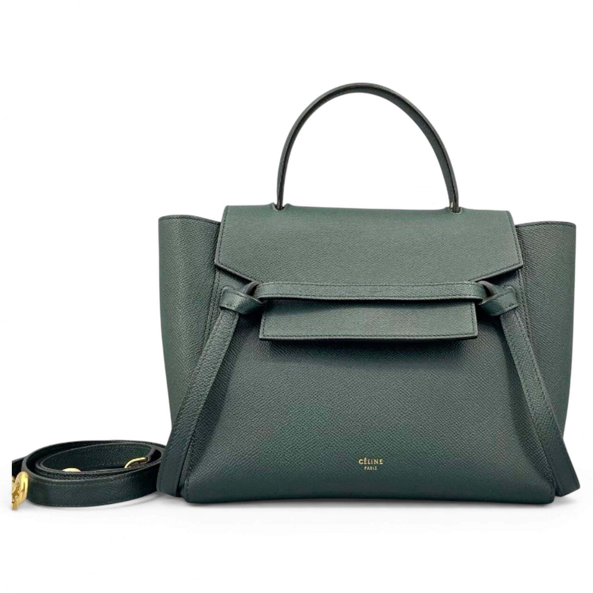Belt leather handbag
