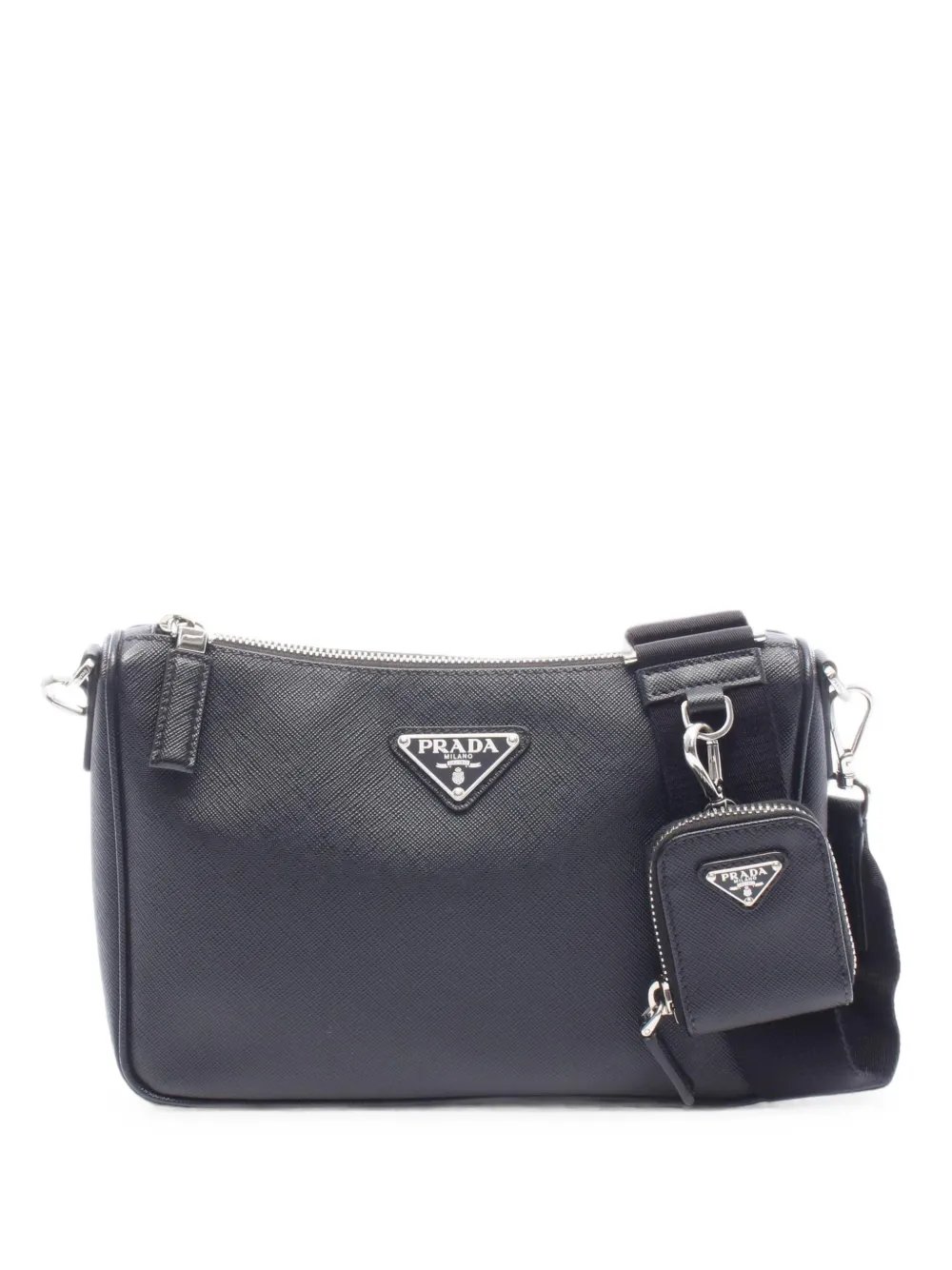 2010s Travel Saffiano-leather clutch bag
