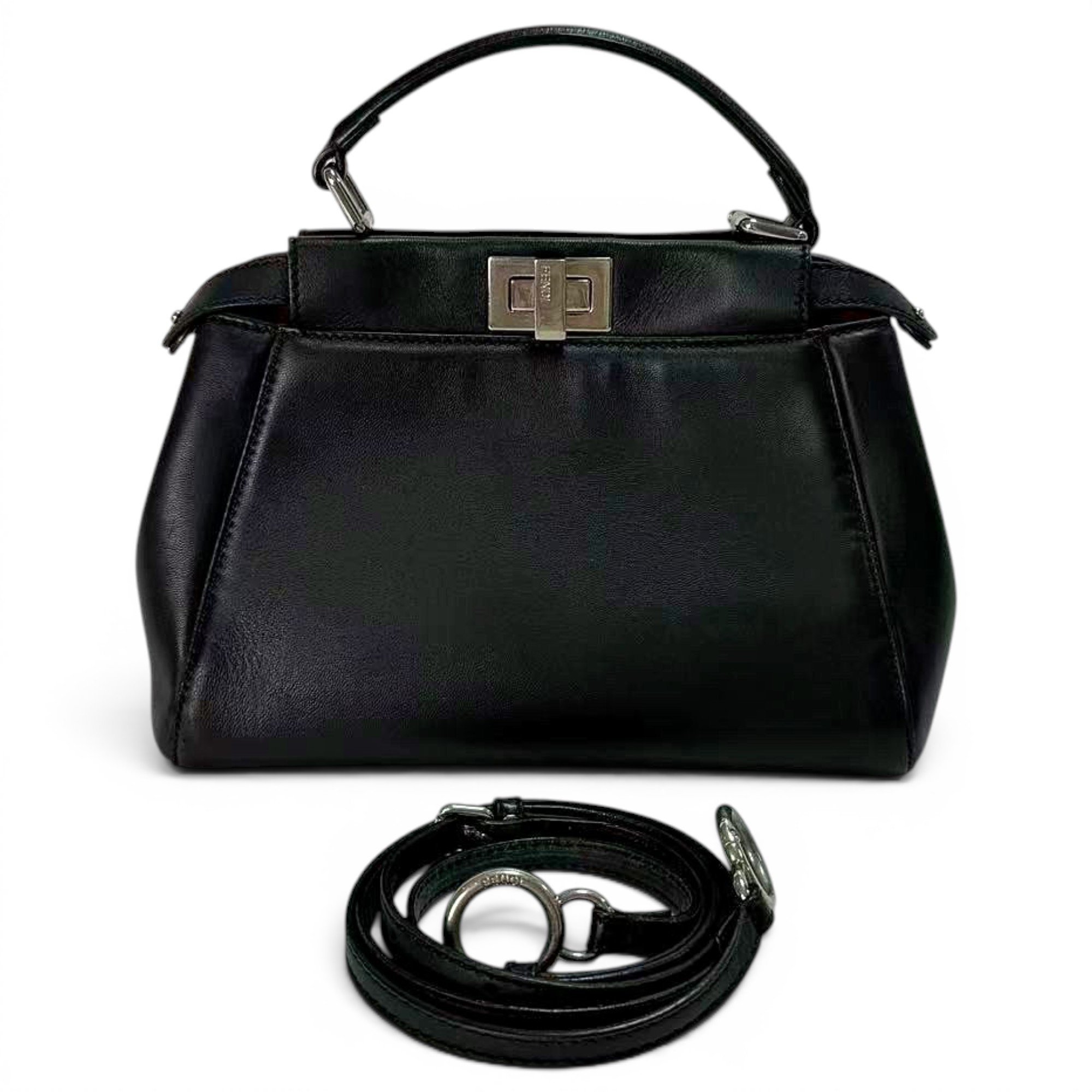 Peekaboo leather handbag