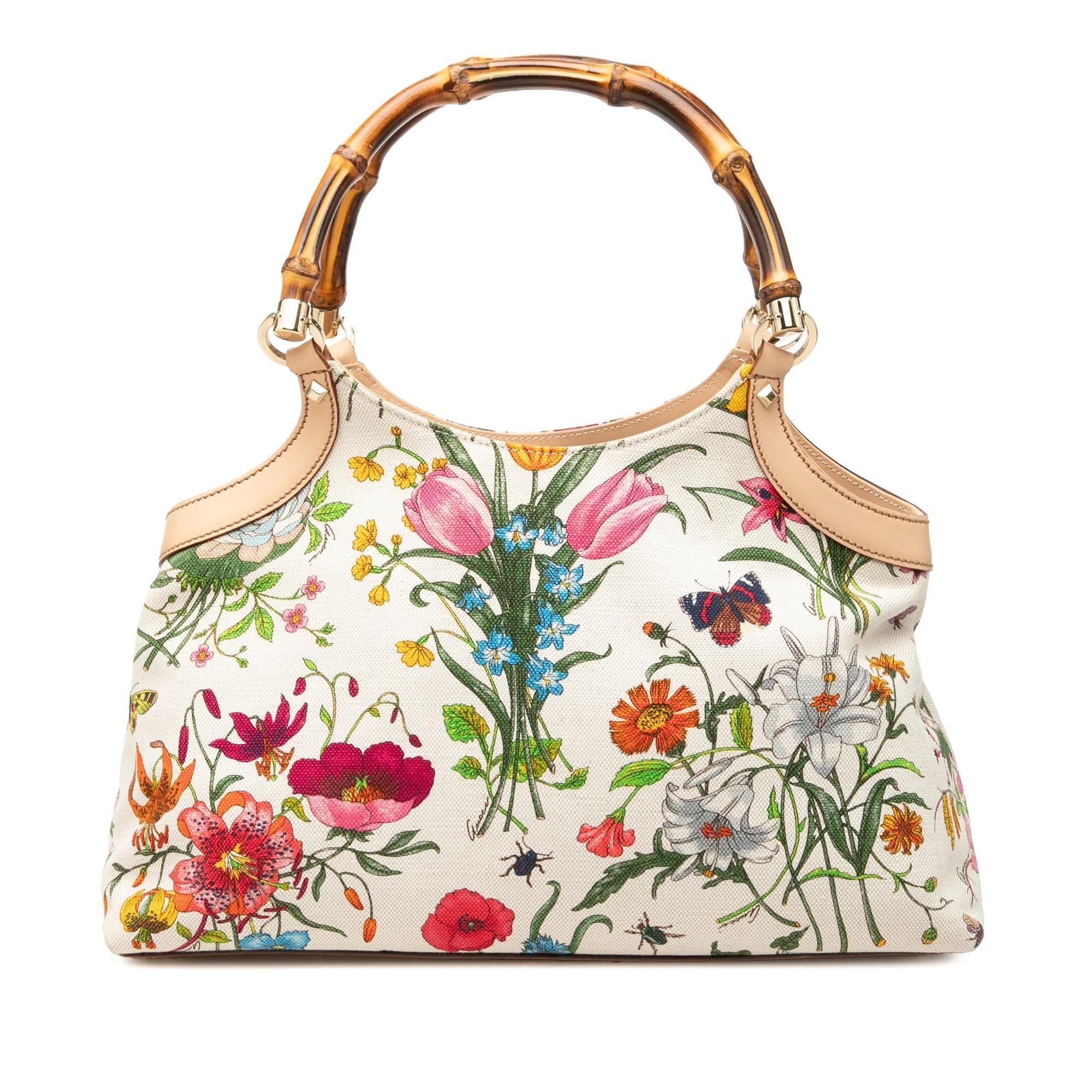 Bamboo leather handbag