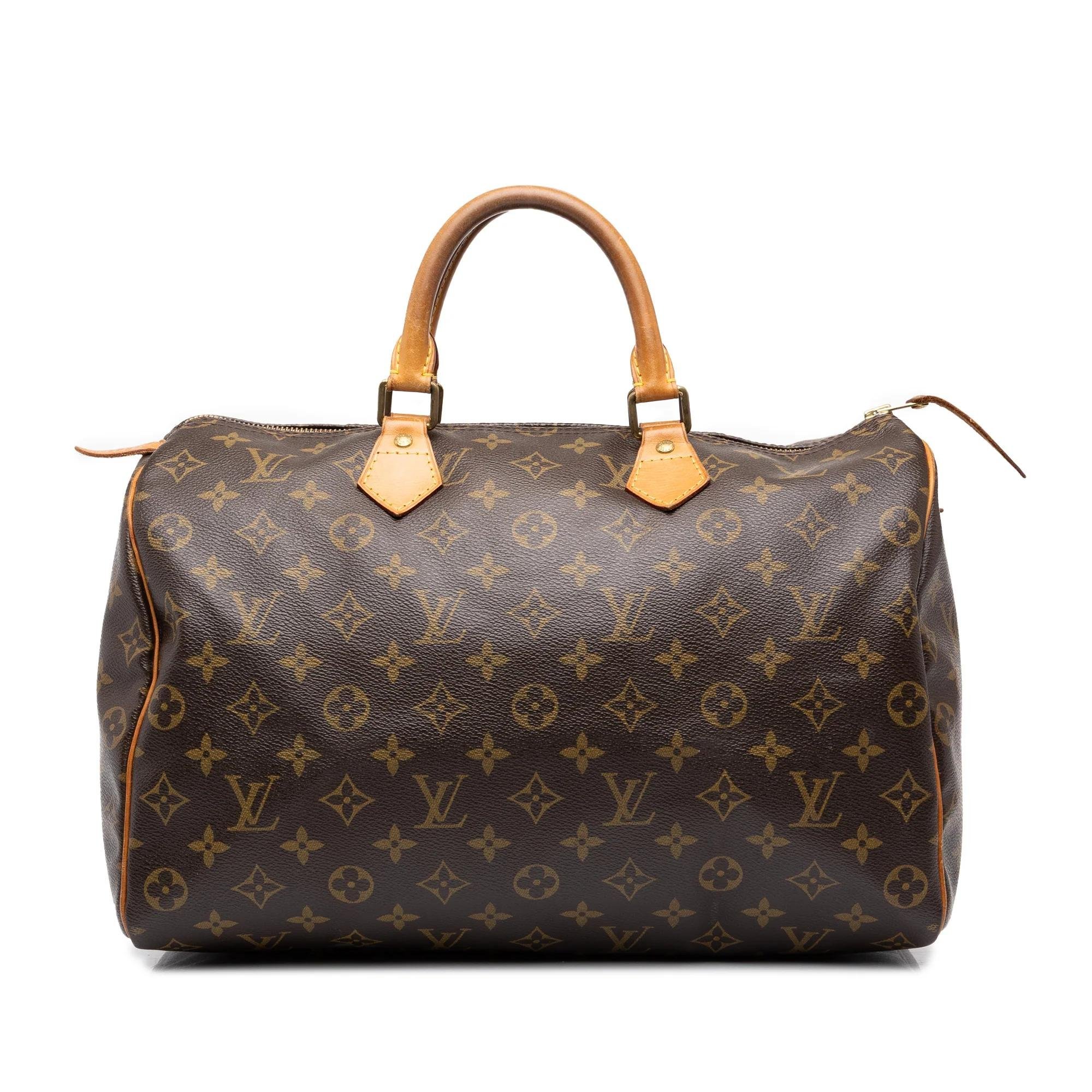 Speedy leather handbag