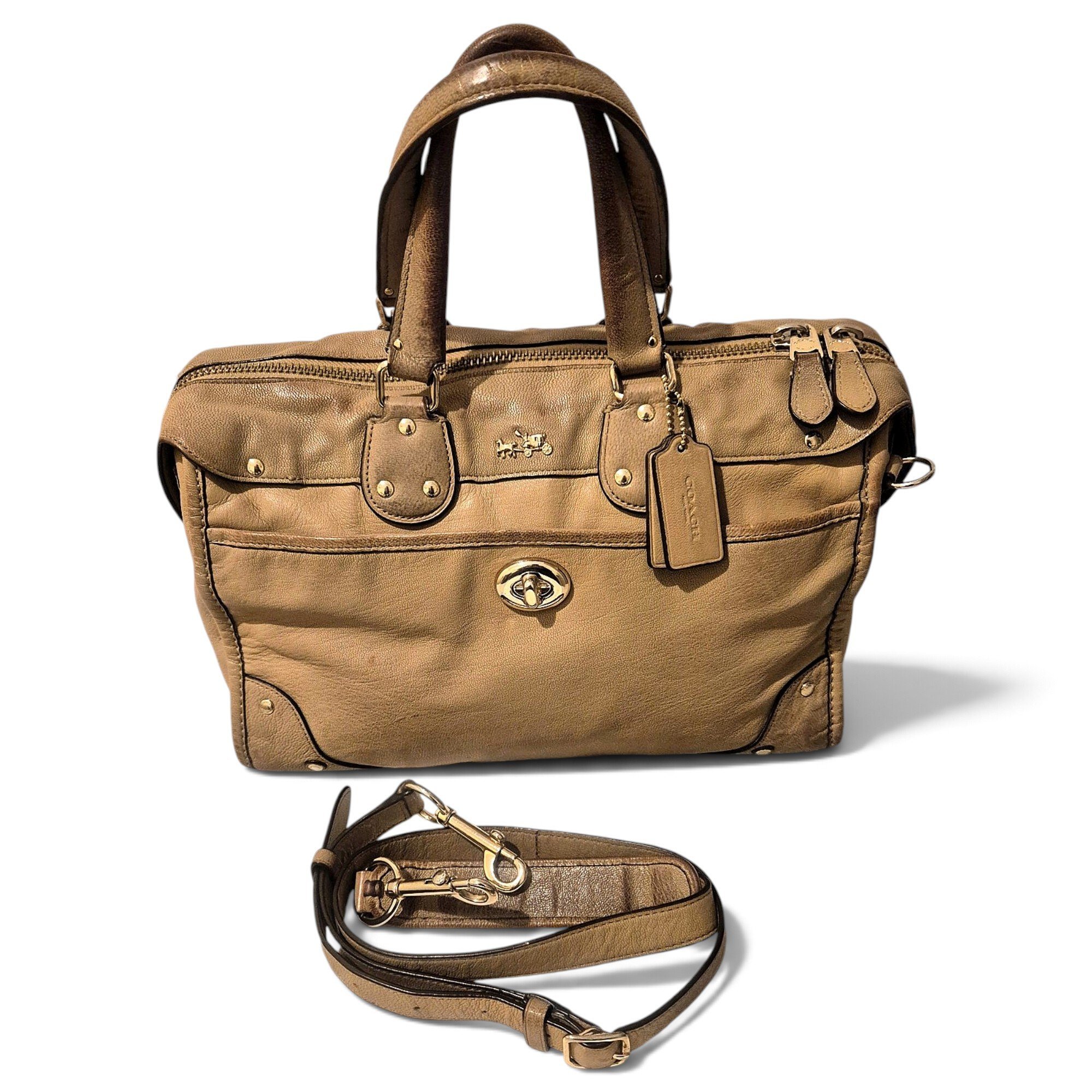 Leather satchel