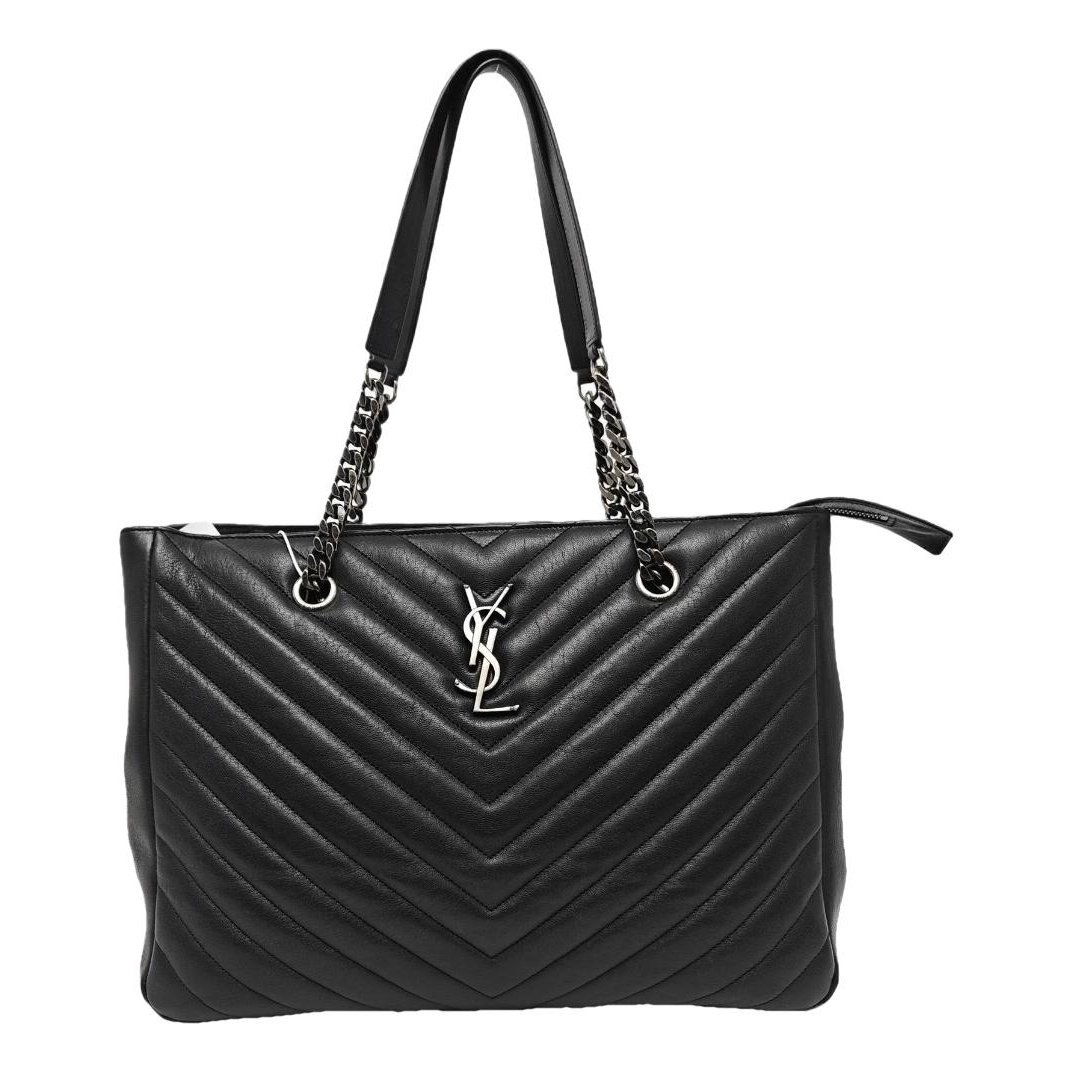 Shopping monogramme leather handbag