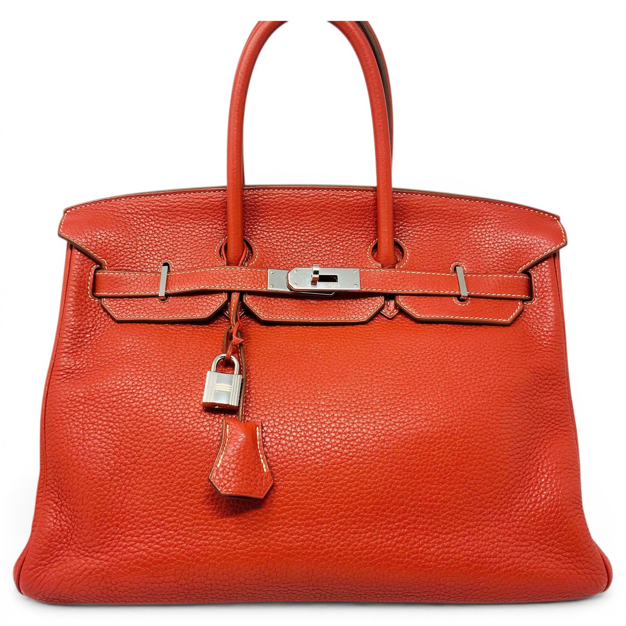 Birkin 35 leather handbag