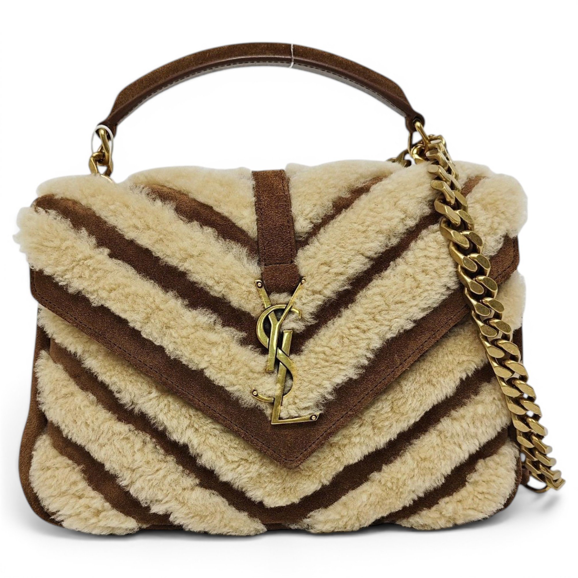 Collége monogramme cloth handbag