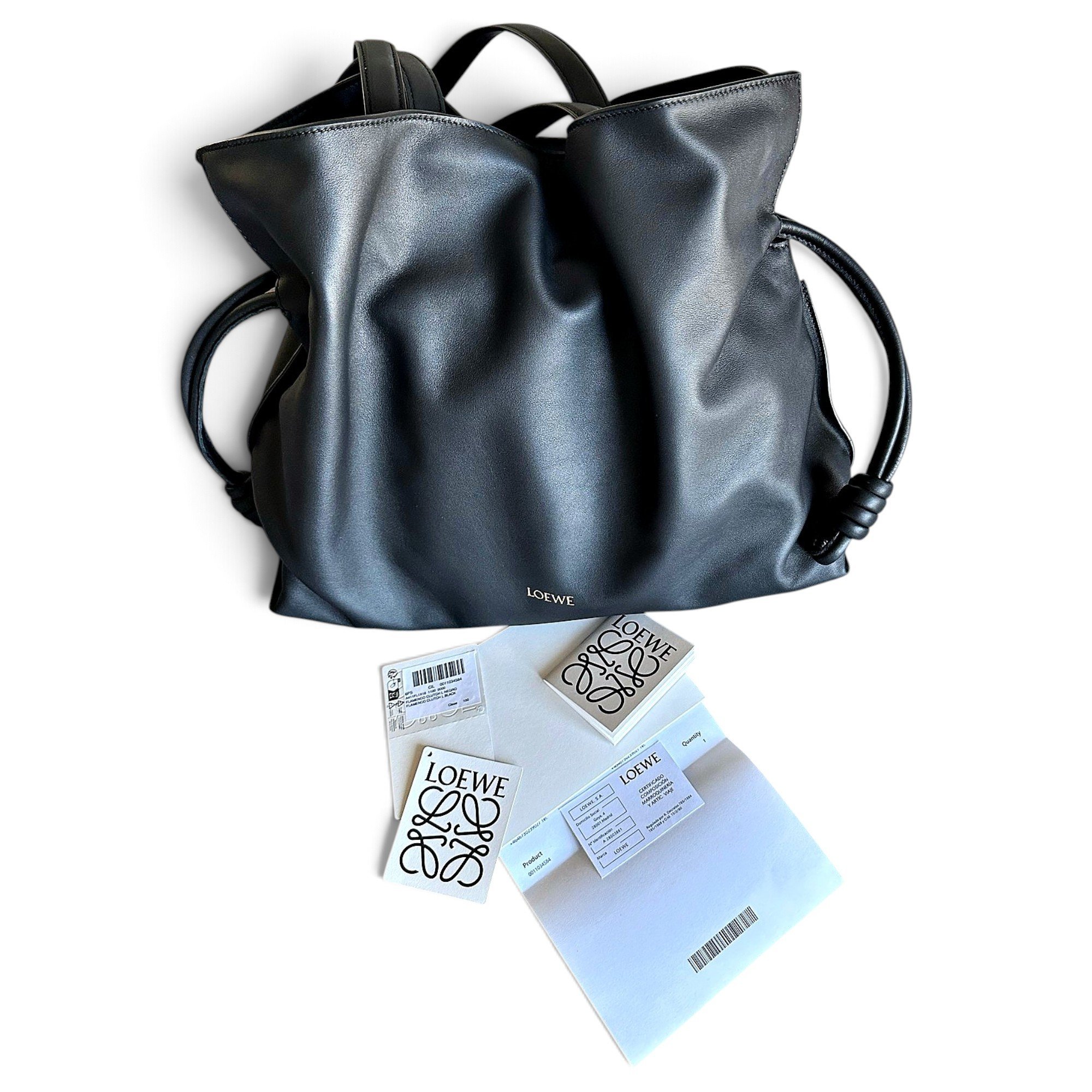 Flamenco leather handbag