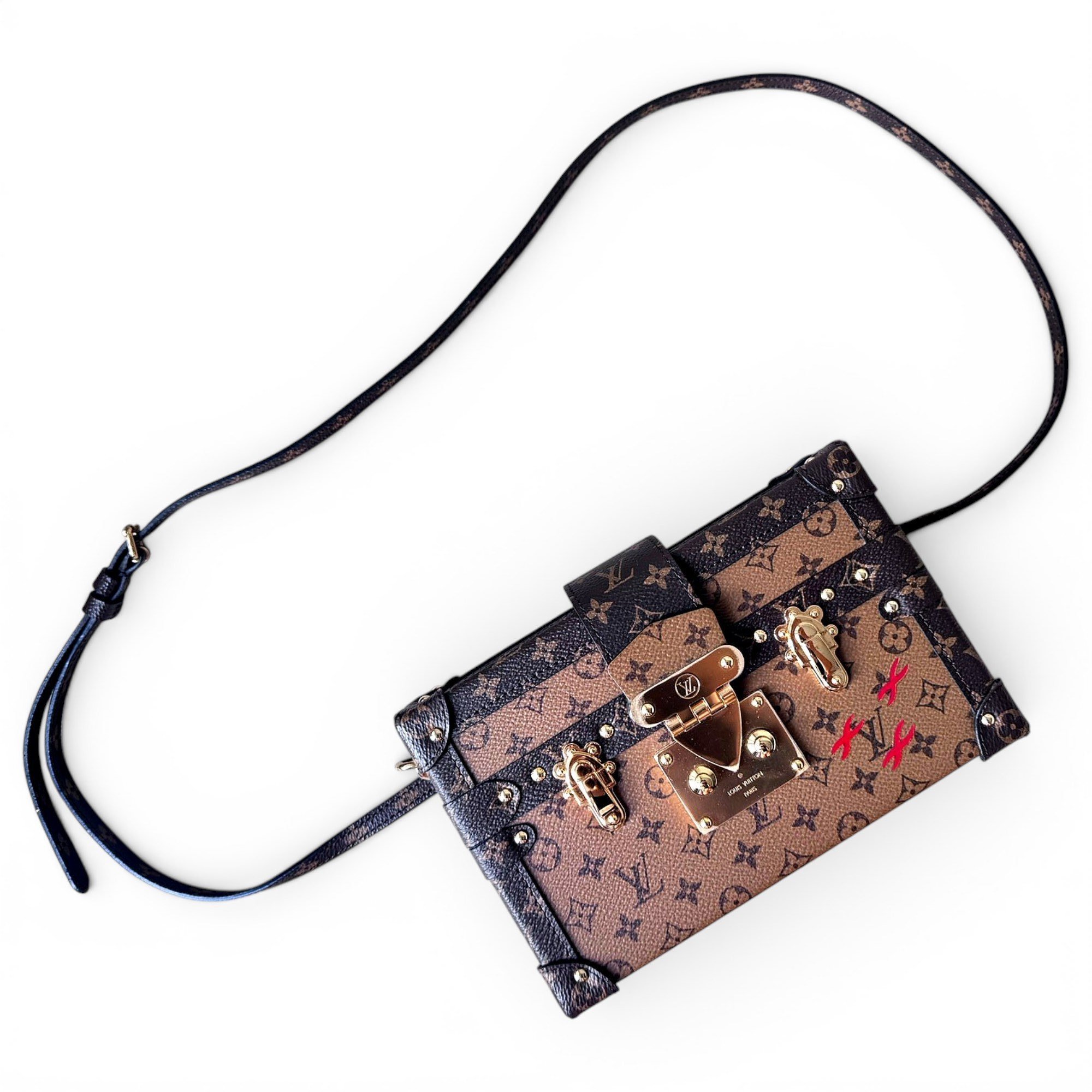 Louis Vuitton Petite Malle leather crossbody bag