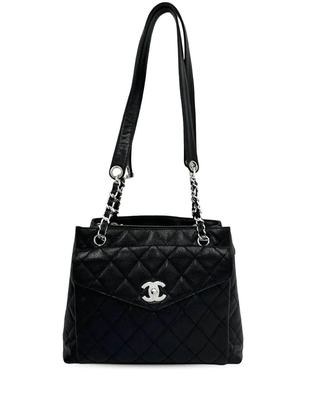 1996-1997 CC Caviar Front Pocket shoulder bag
