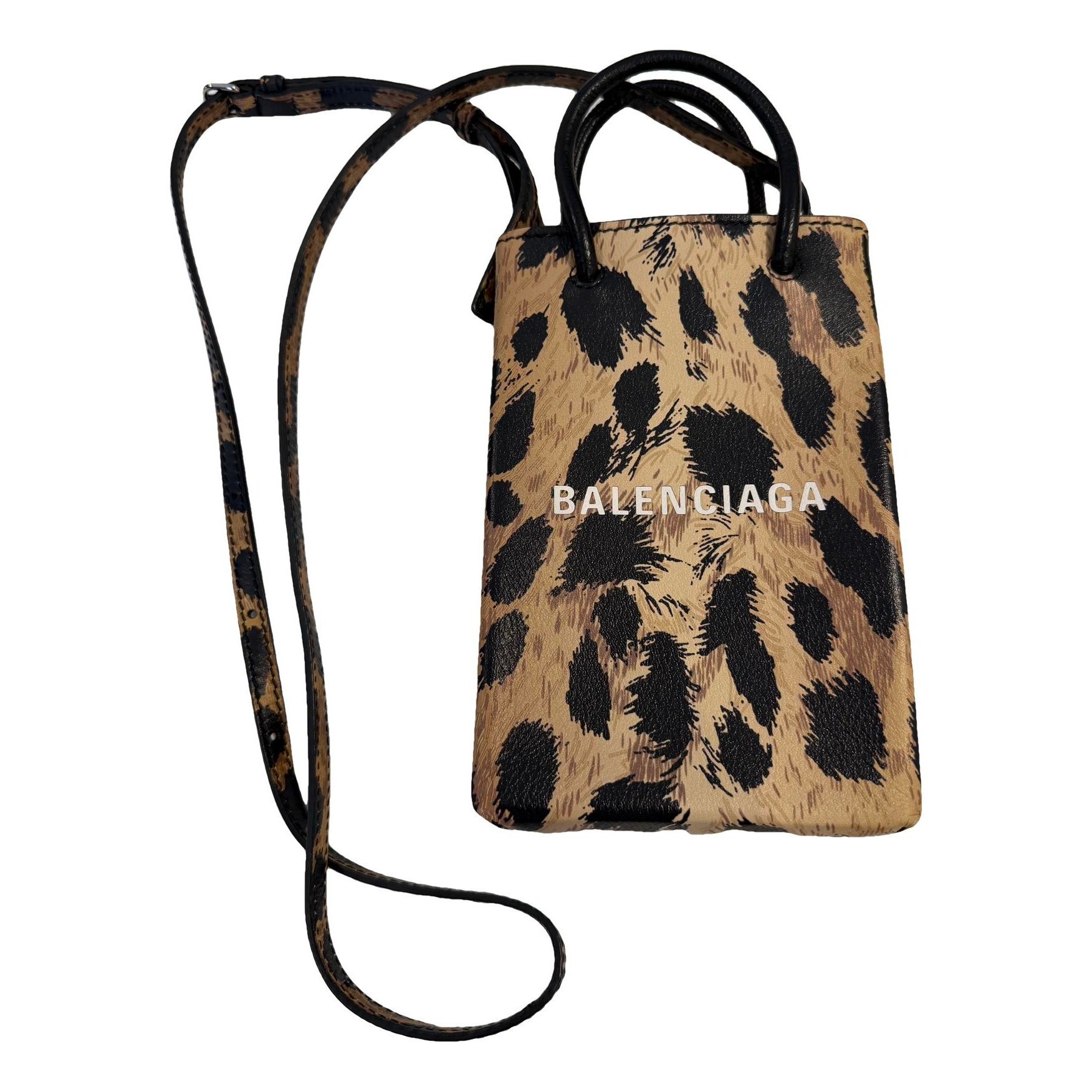 Shopping Phone Holder leather crossbody bag