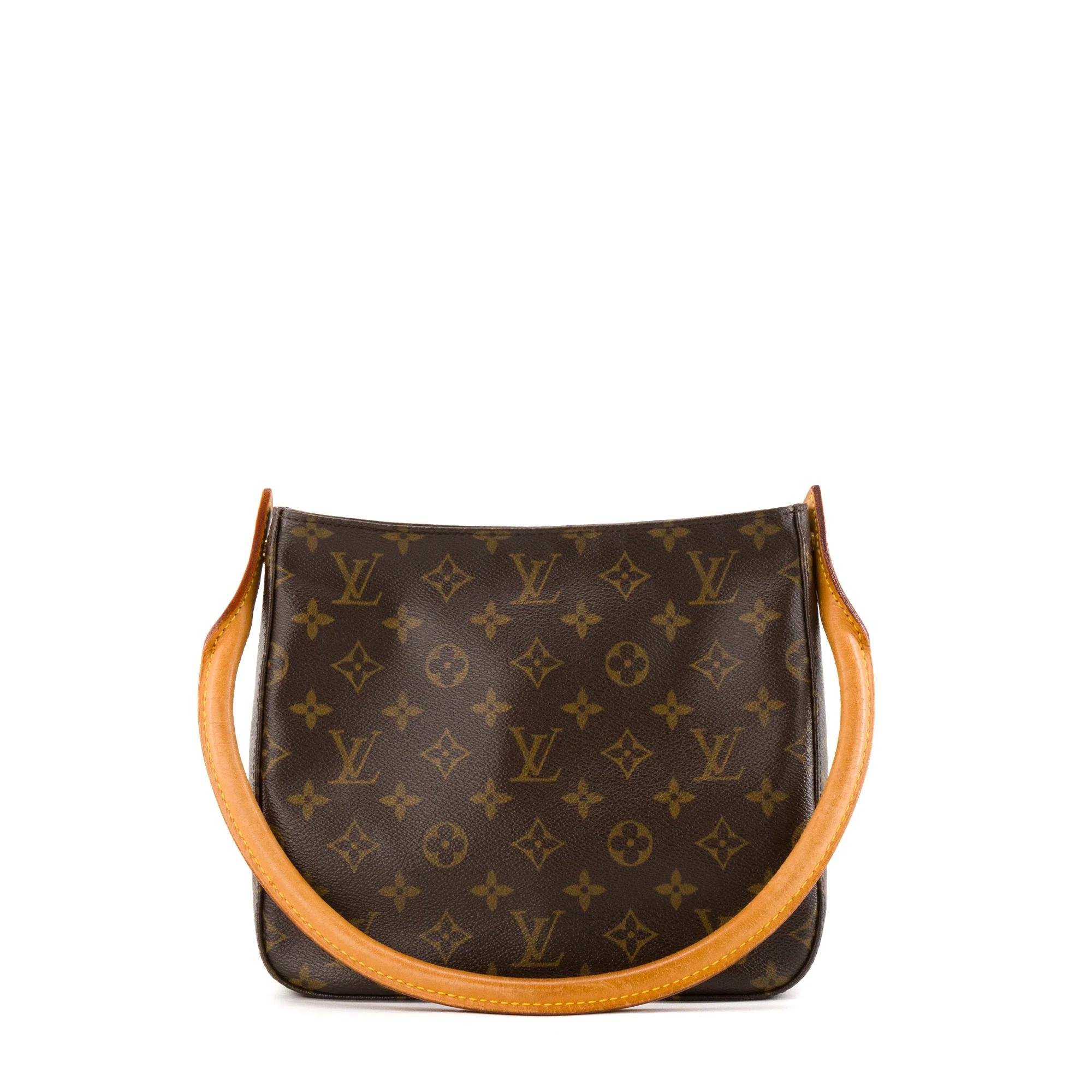 Looping leather handbag