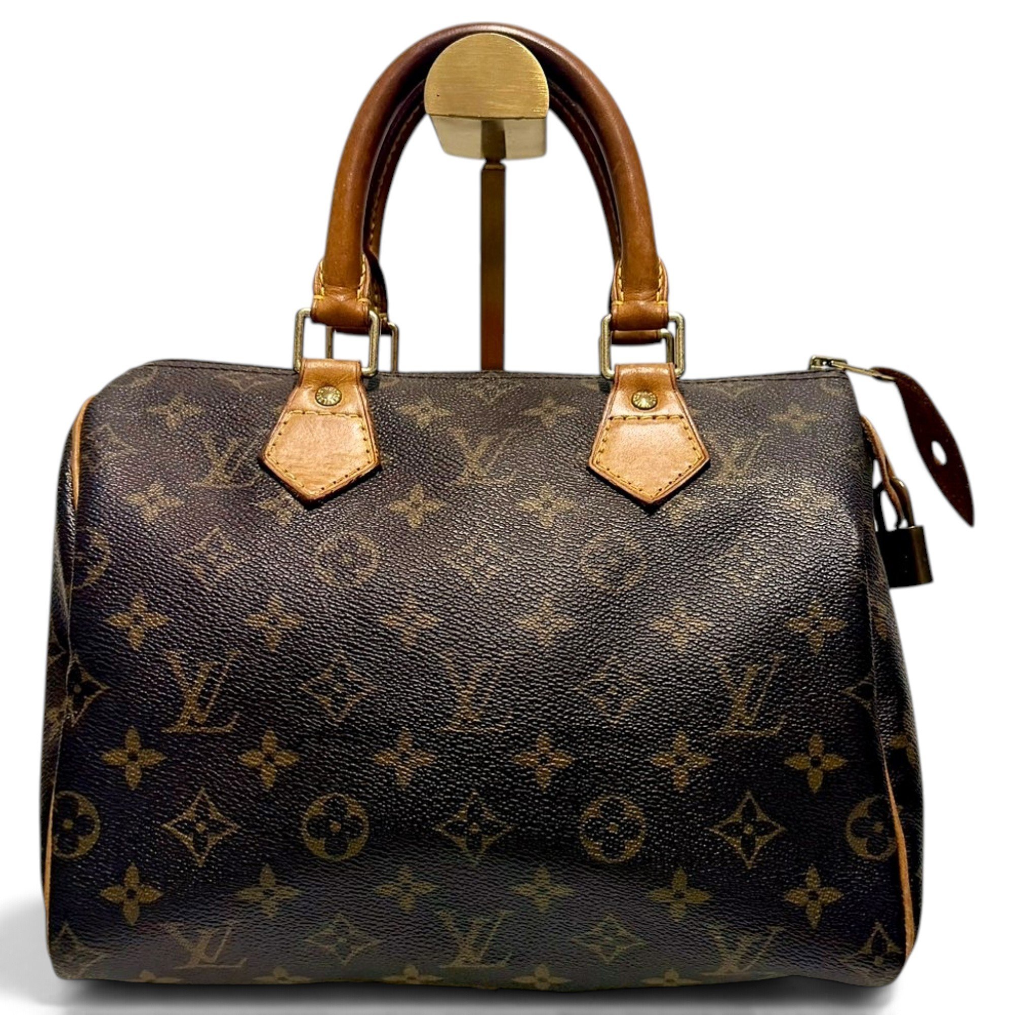 Speedy leather handbag