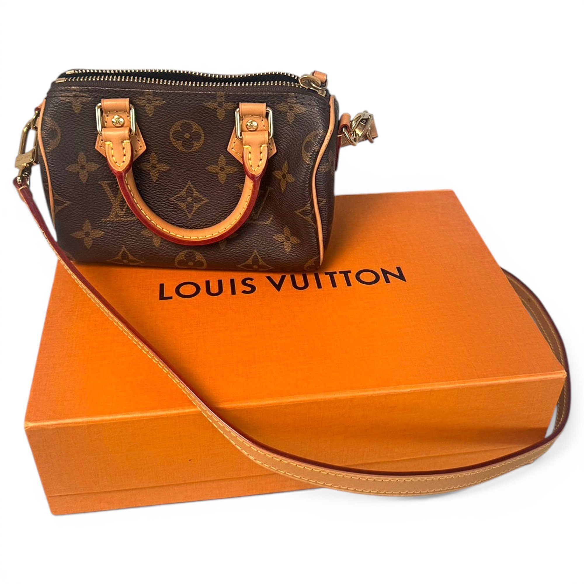 Nano Speedy / Mini HL leather handbag