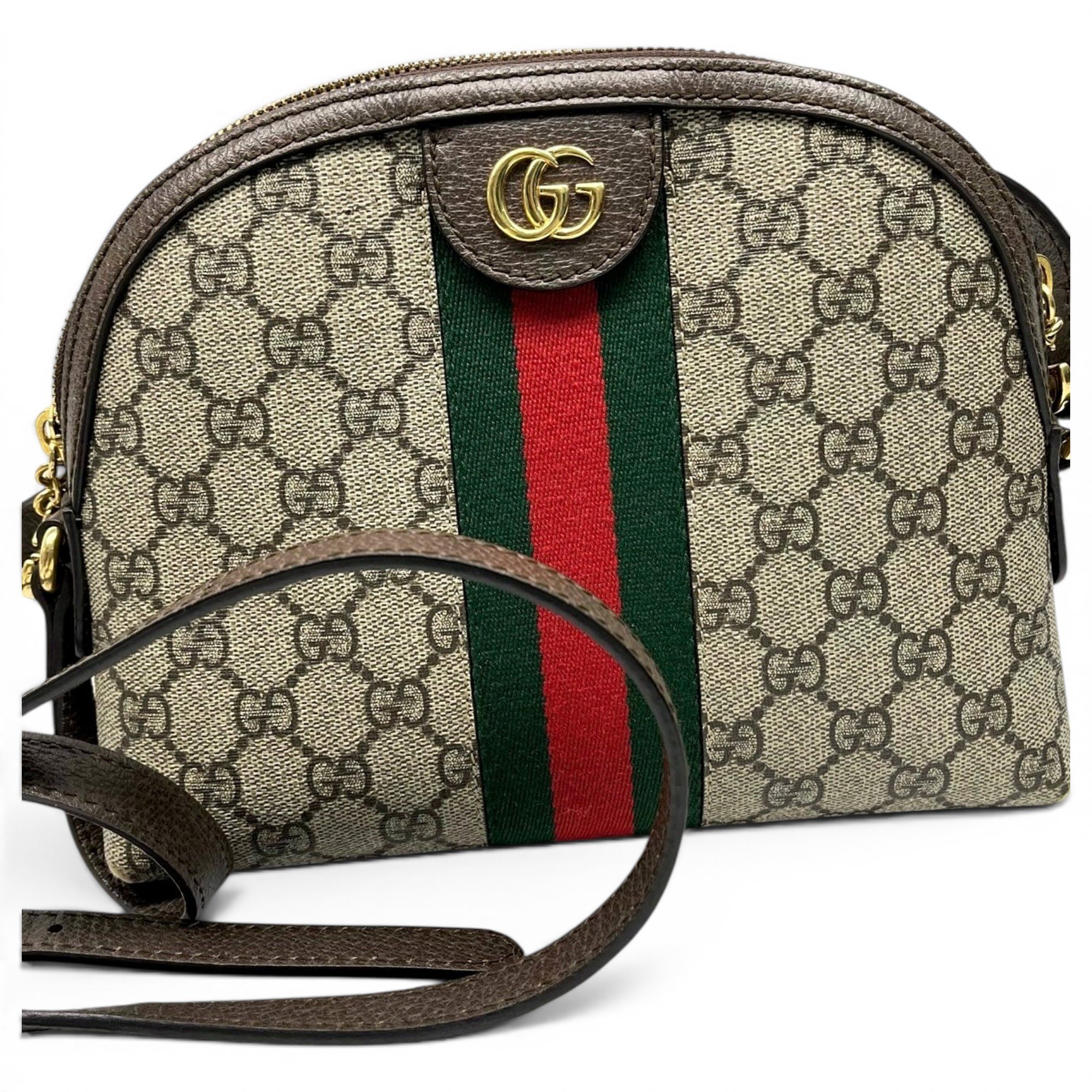 Ophidia Dome leather handbag