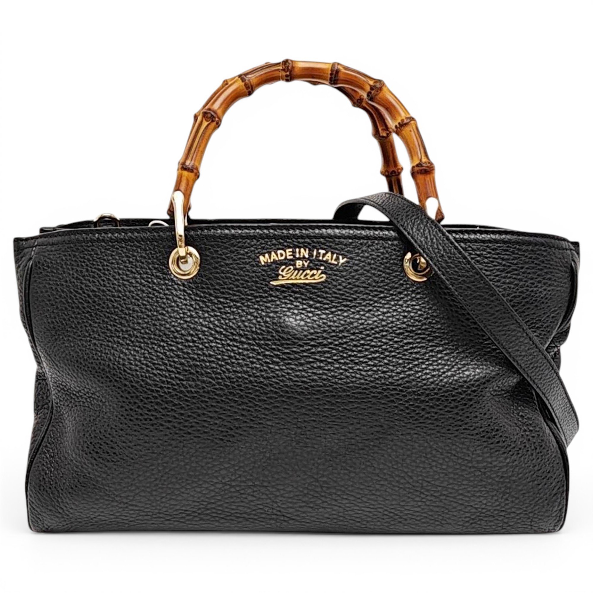 Bamboo Shopper leather tote