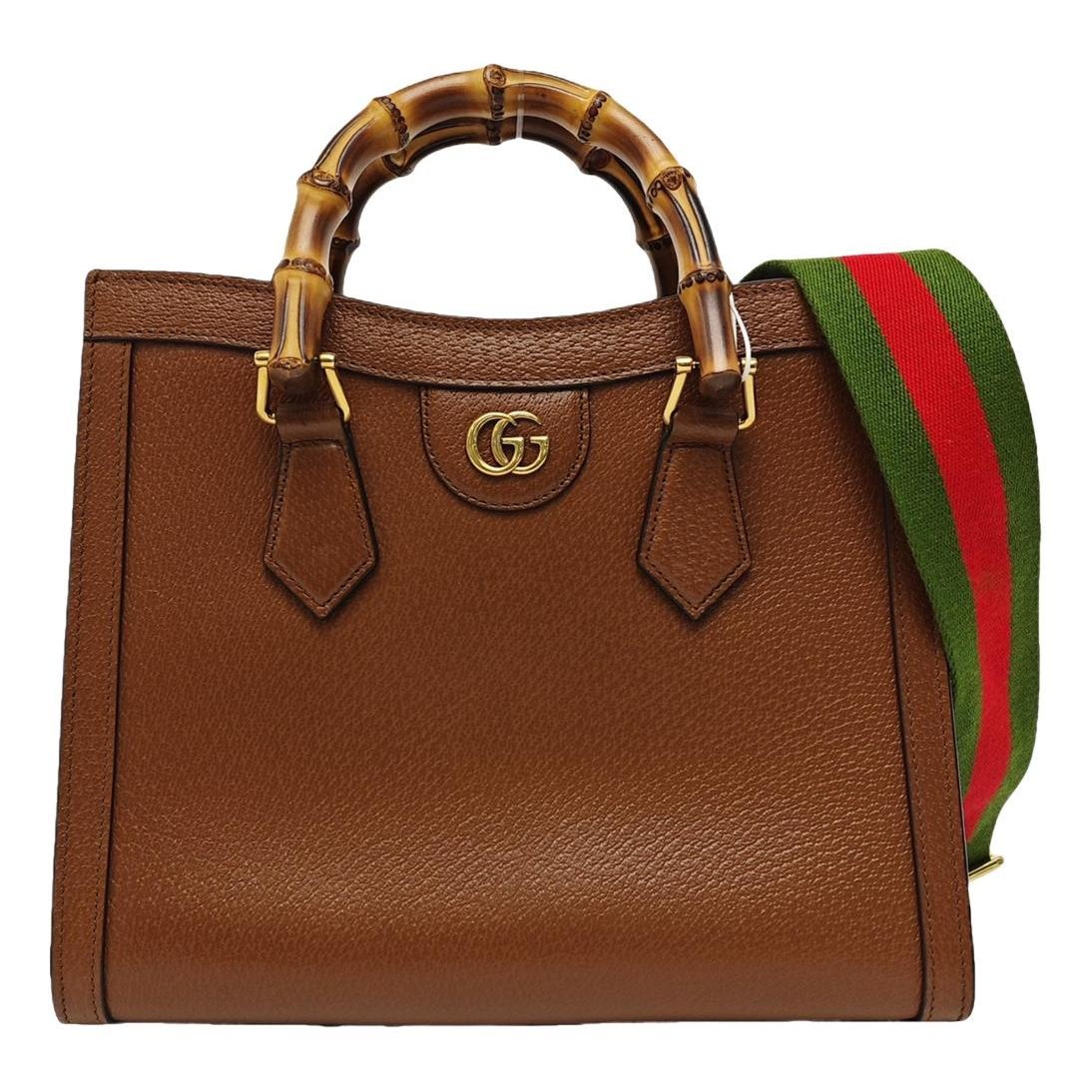 Diana Bamboo leather handbag