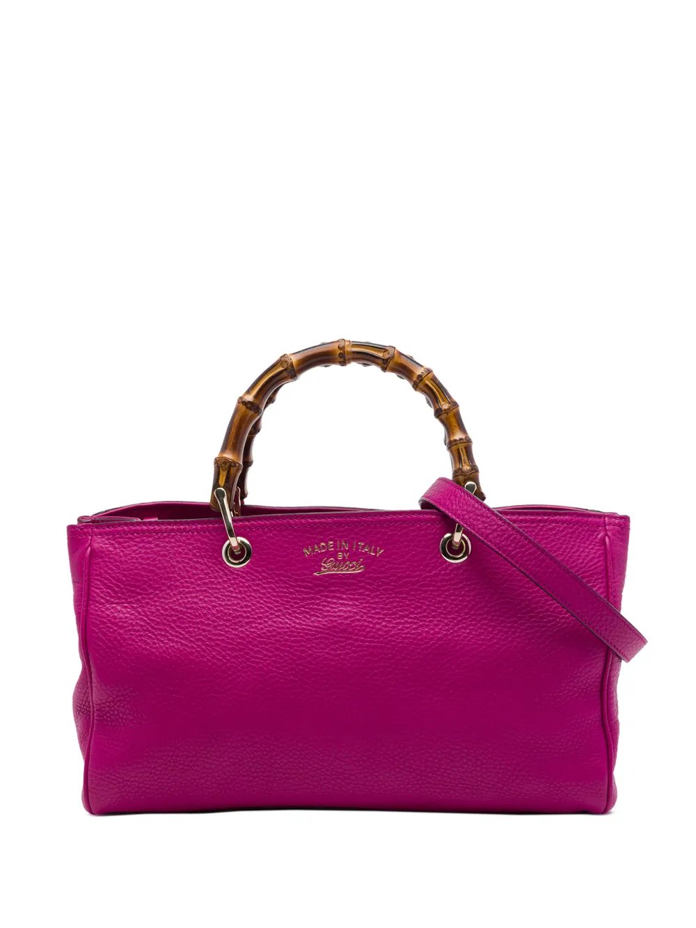 2016-2026 Medium Calfskin Bamboo Shopper satchel