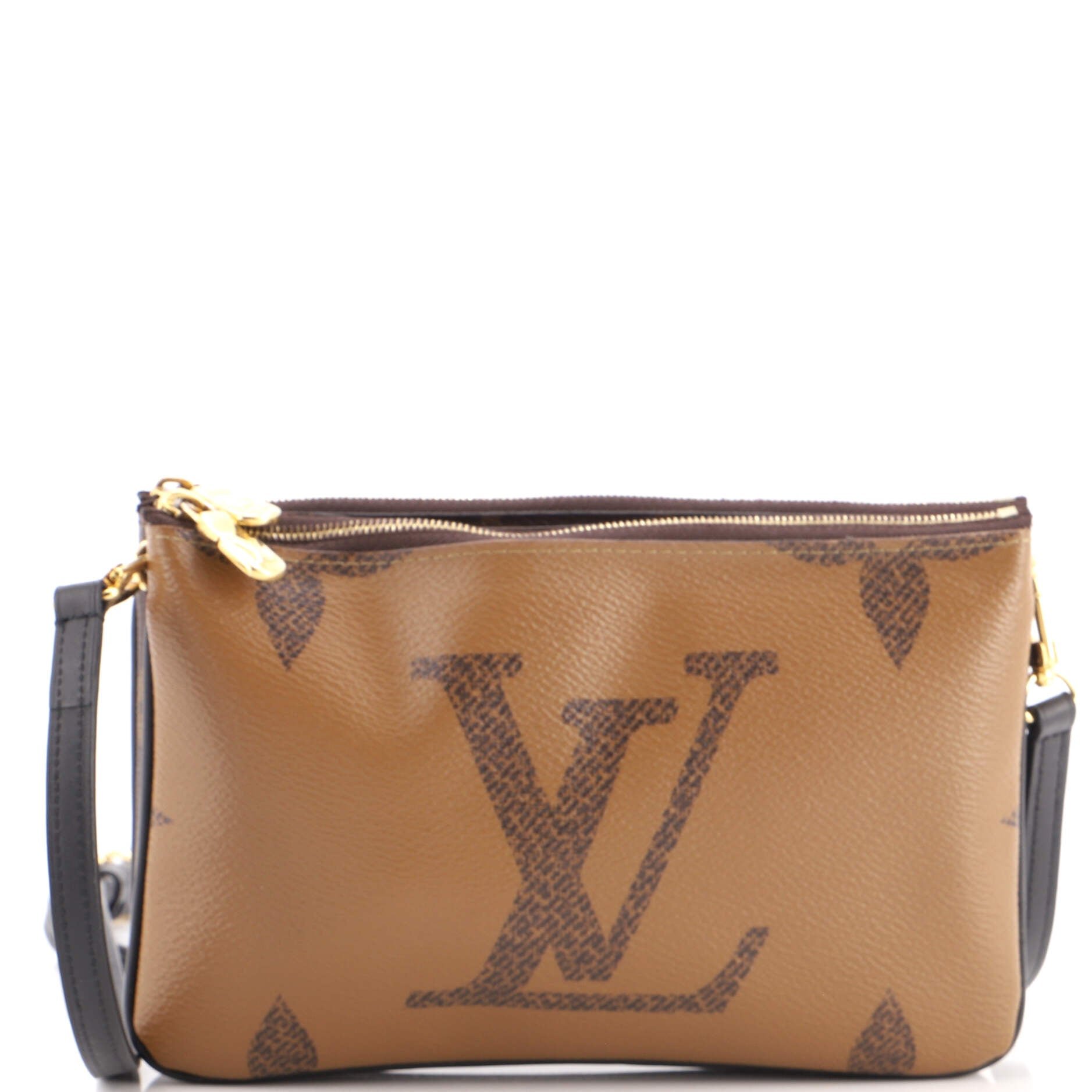 Double Zip Pochette Reverse Monogram Giant