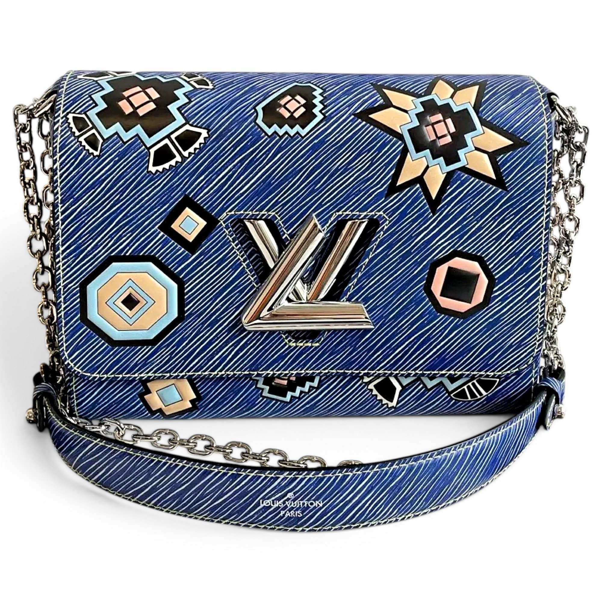 Twist leather handbag