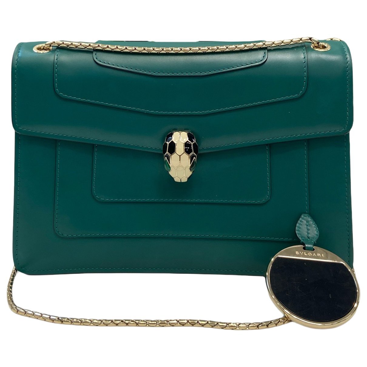 Serpenti leather handbag