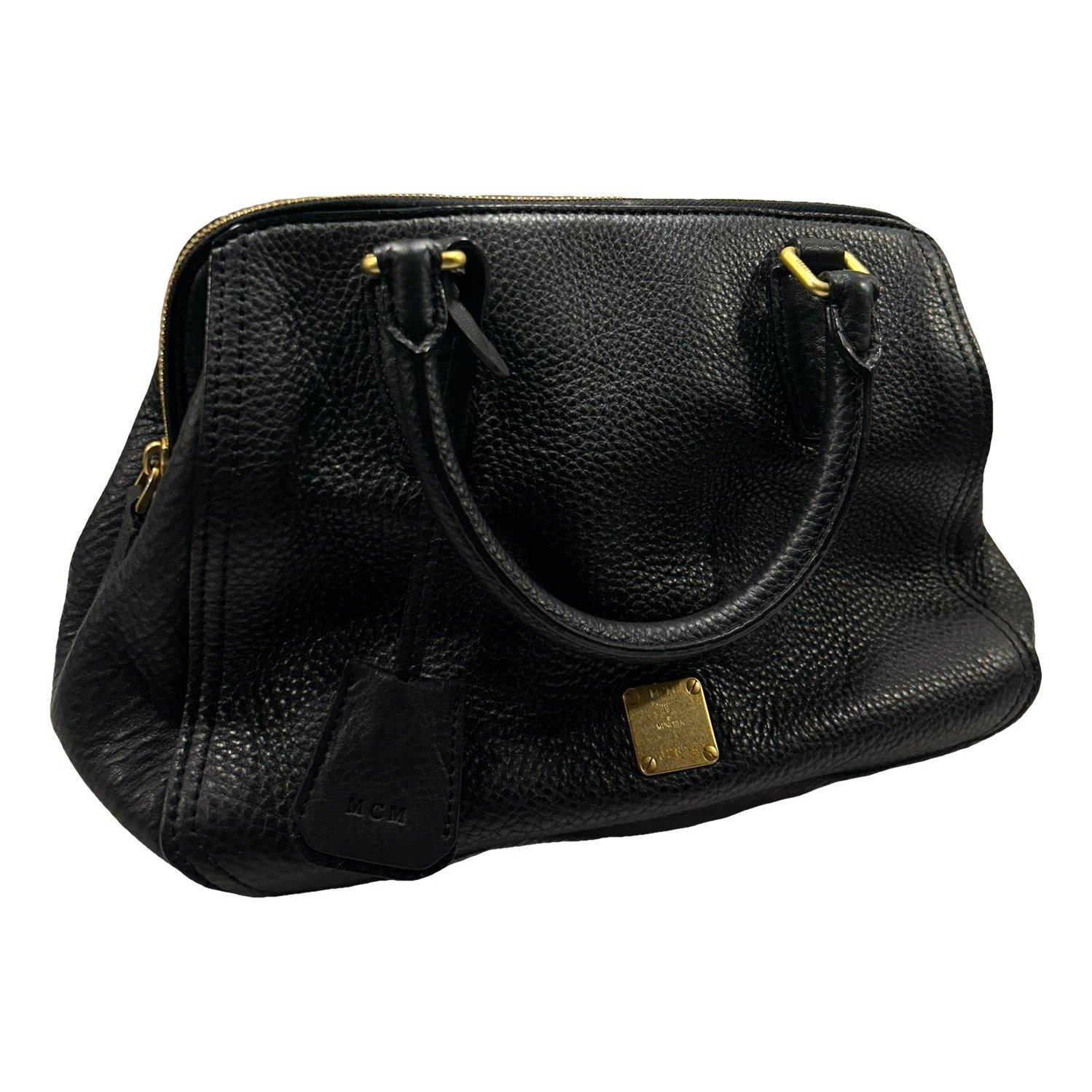 Boston leather handbag