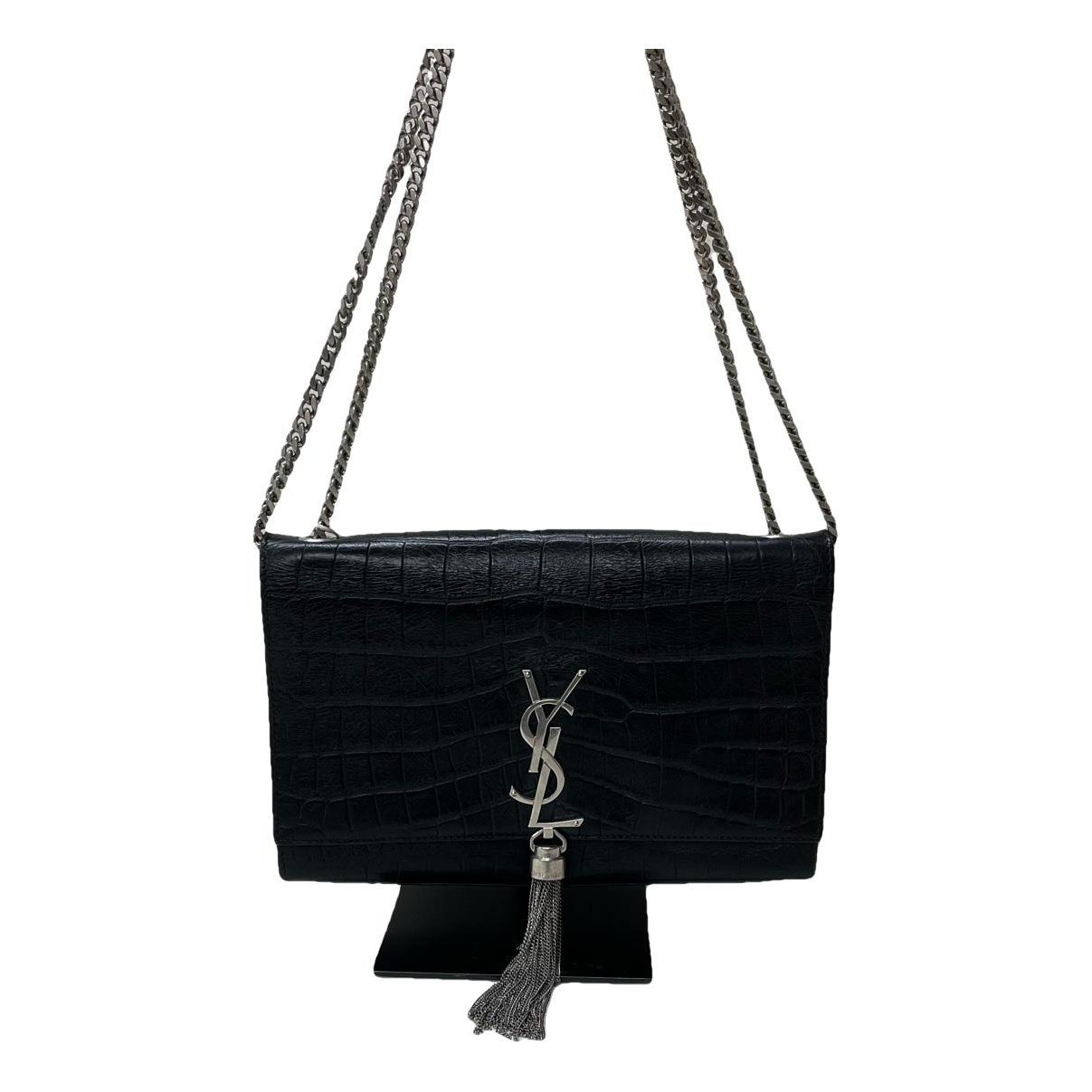Pompom Kate leather handbag