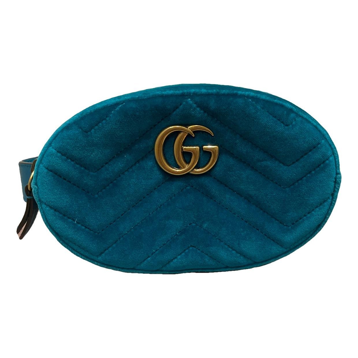 Marmont velvet clutch bag