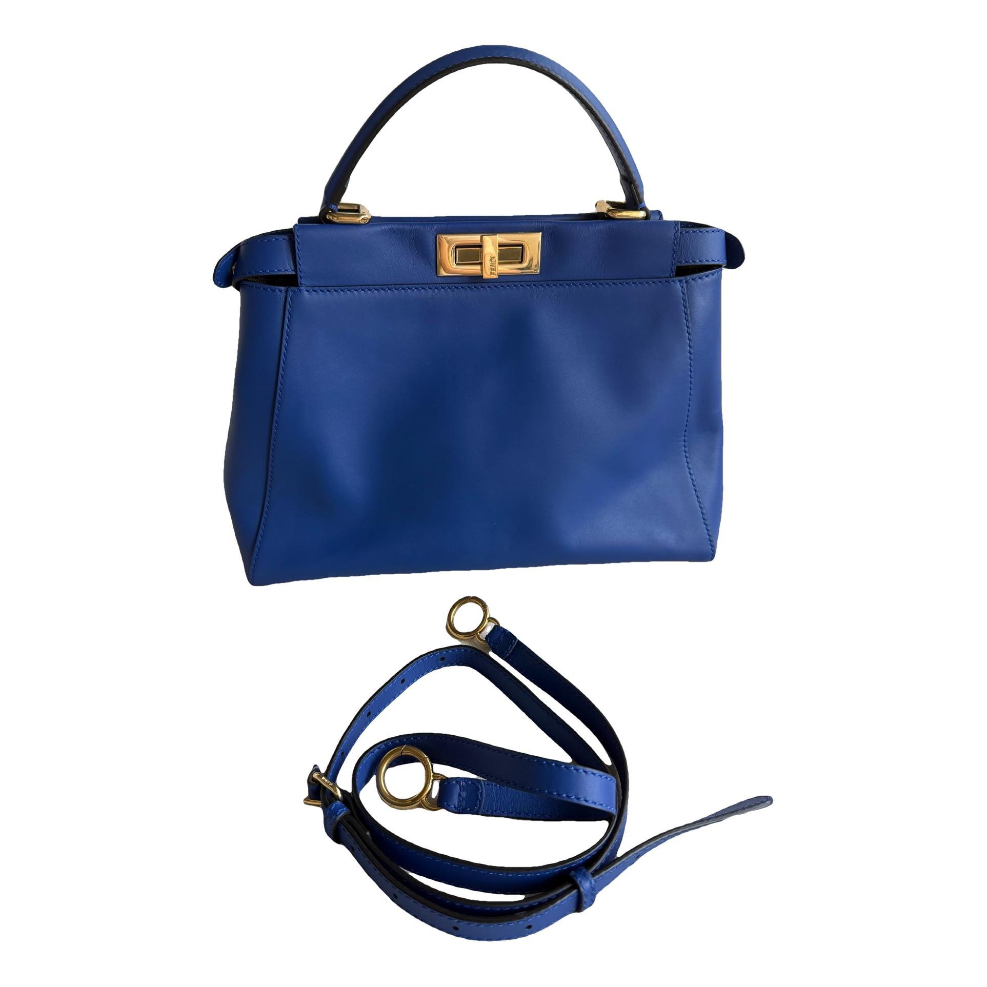 Peekaboo leather handbag